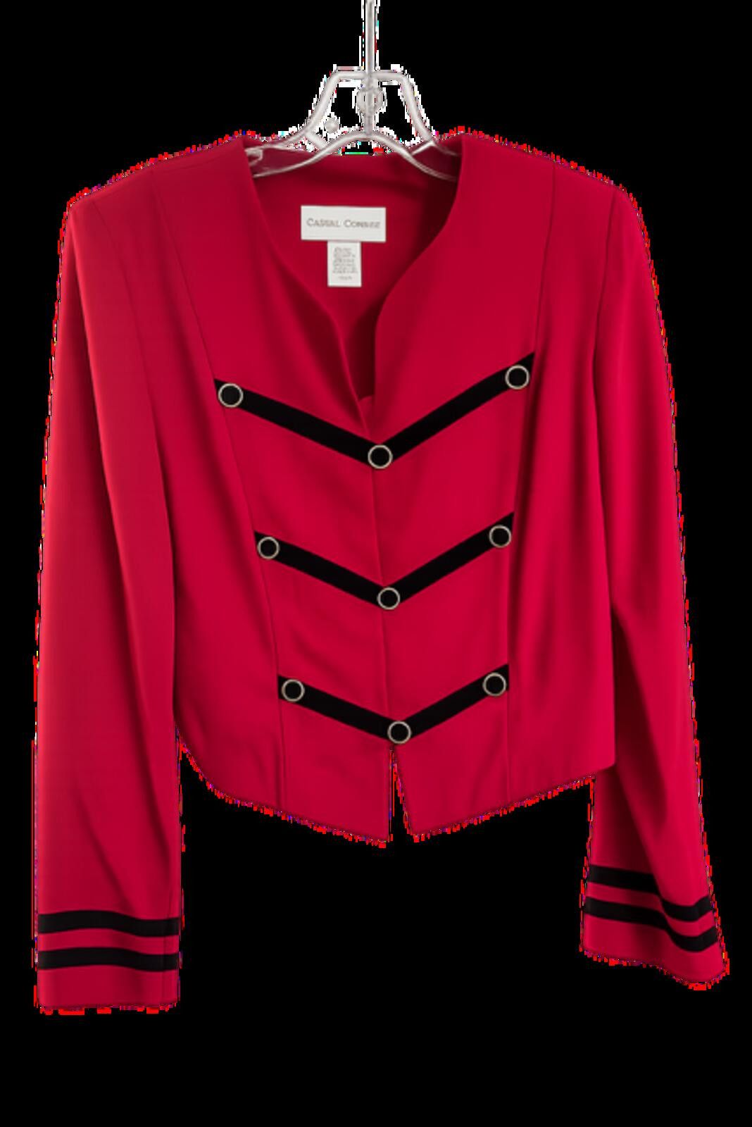 Other Casual Corner Red Blazer Jacket Size 10 Size L / US 10 / IT 46 - 1 Thumbnail