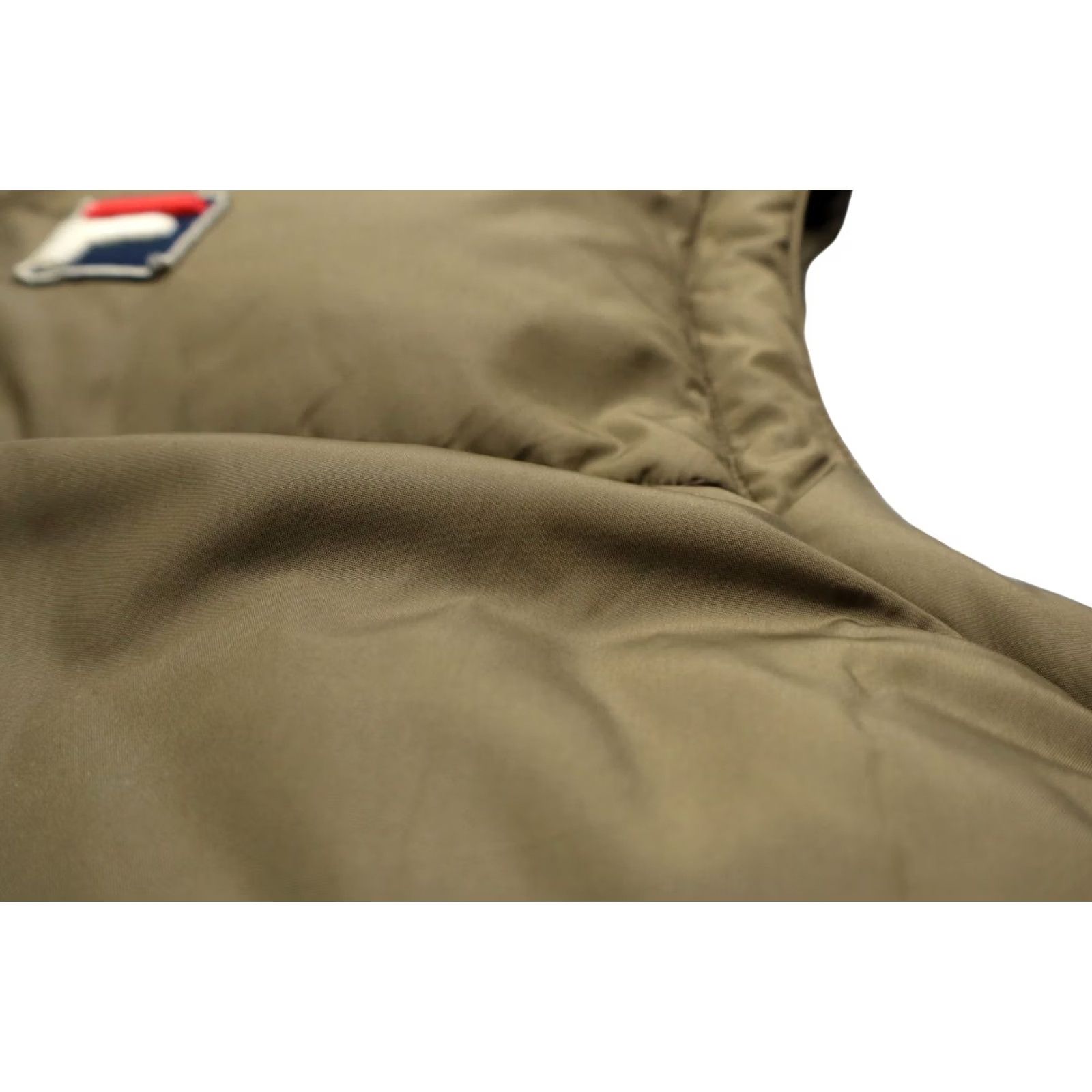 Fila FILA Waistcoat Men's XS Full Zip Down Filled Quilted Hidden Hood Brown Size US XS / EU 42 / 0 - 7 Thumbnail