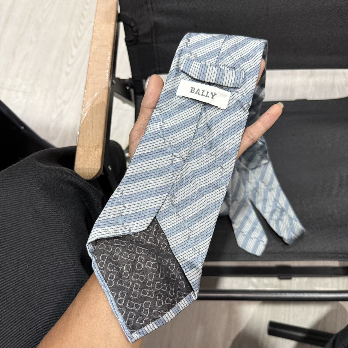 Bally BALLY italy neckties silk seide patterned stripe Size ONE SIZE - 3 Thumbnail