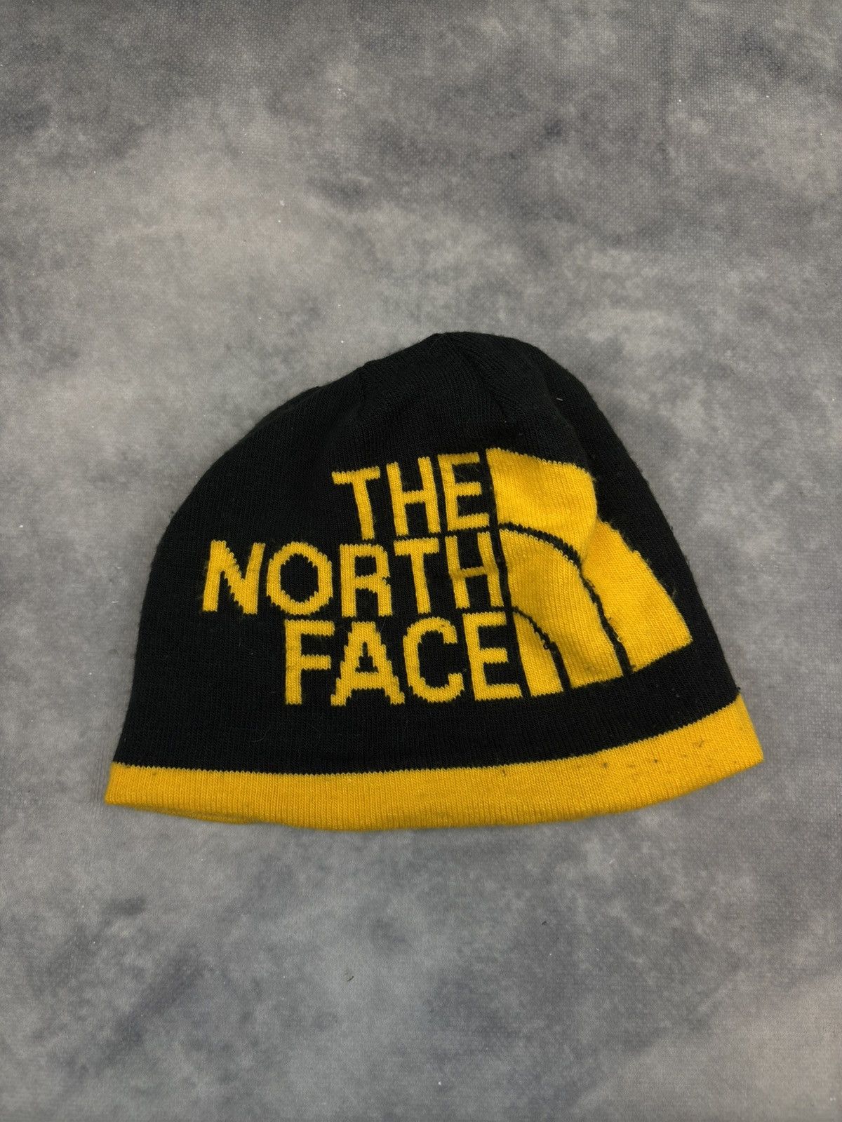 The North Face The North Face Reverse Beanie Black Yellow Streetwear Cap Size ONE SIZE - 3 Thumbnail