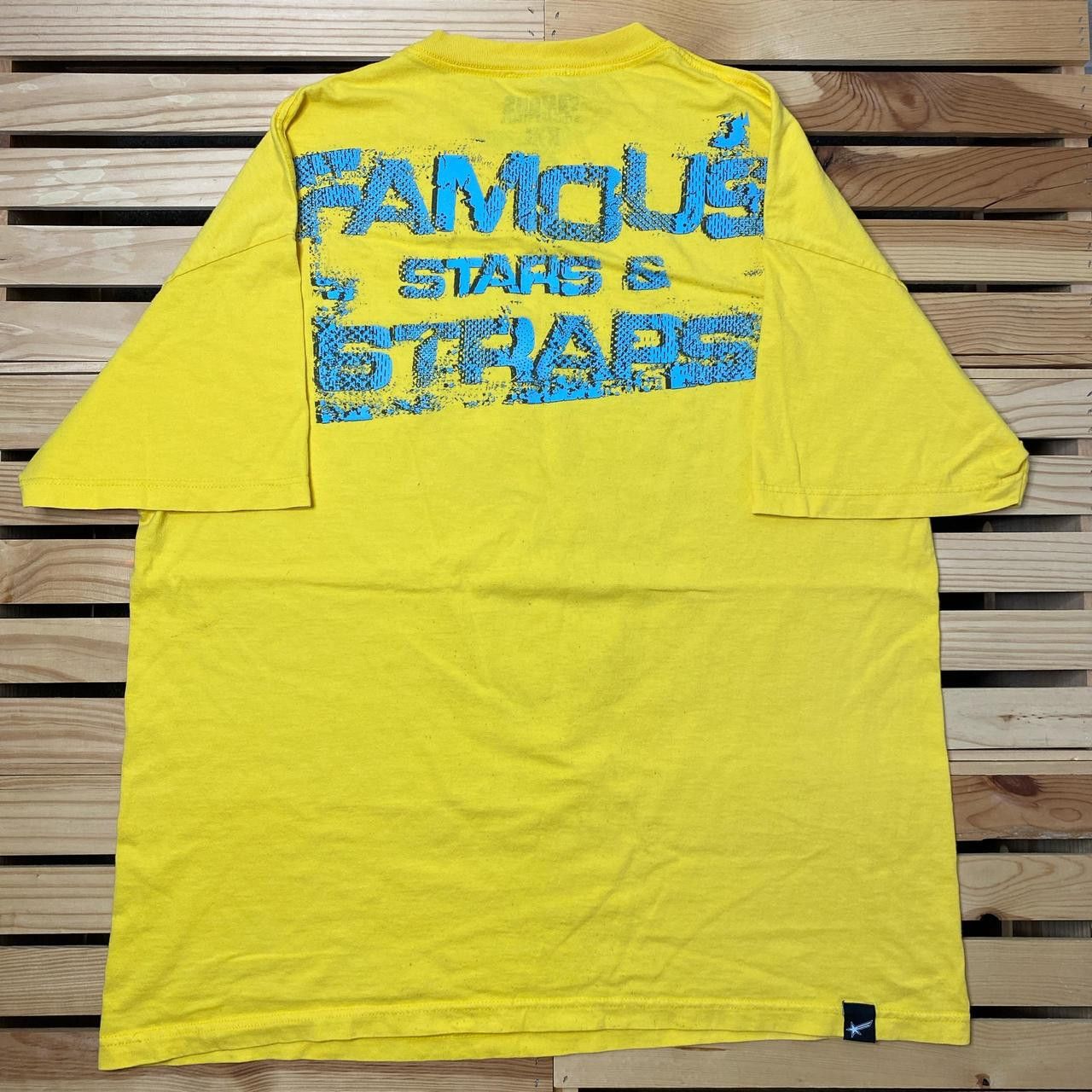 Famous Stars And Straps Famous Stars & Straps Yellow Y2K Skate Tee Size 2XL Size US XXL / EU 58 / 5 - 2 Thumbnail