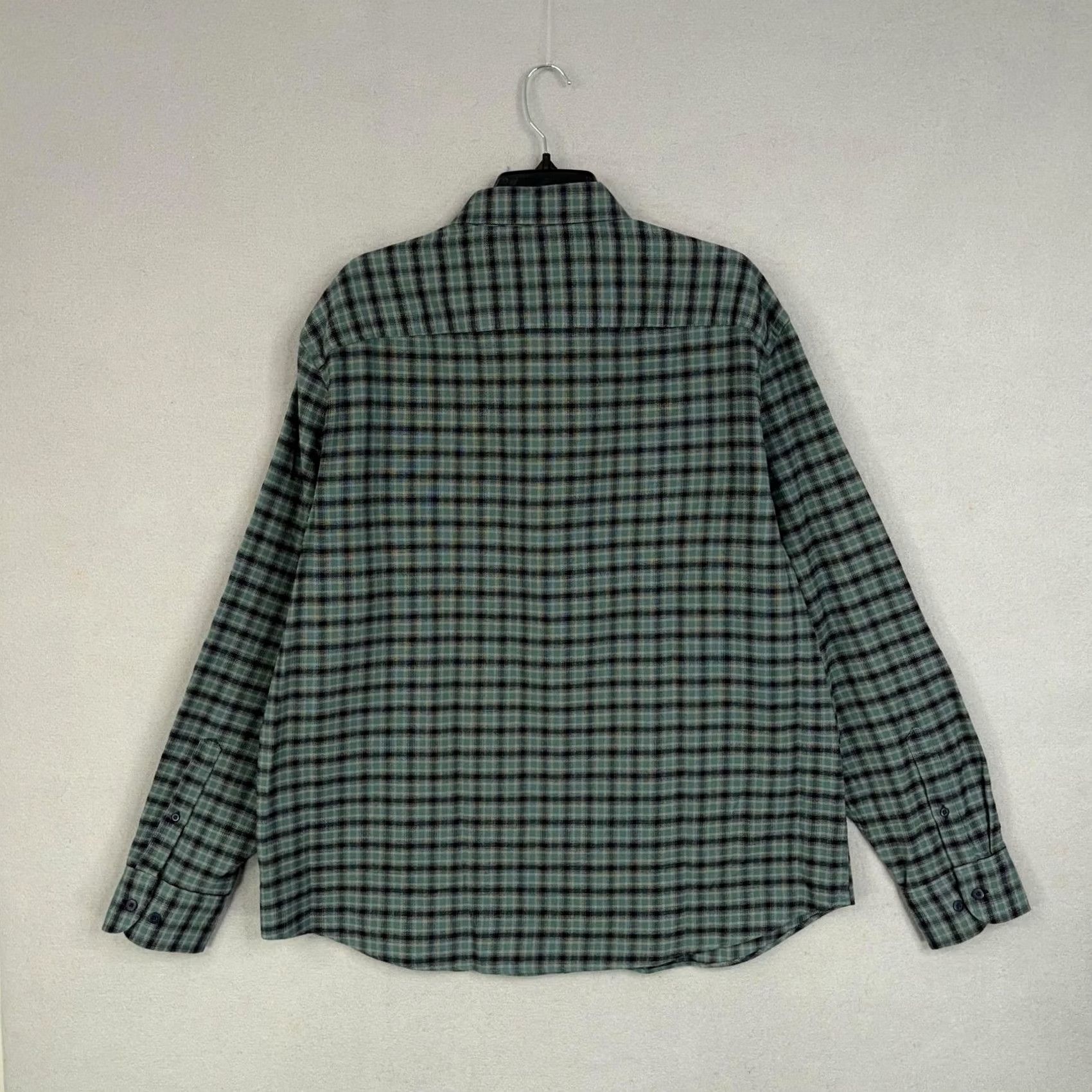 UNTUCKit UNTUCKit Shirt Mens 2XL Green Plaid Flannel Long Sleeve Button Front Casual Size US XXL / EU 58 / 5 - 6 Thumbnail