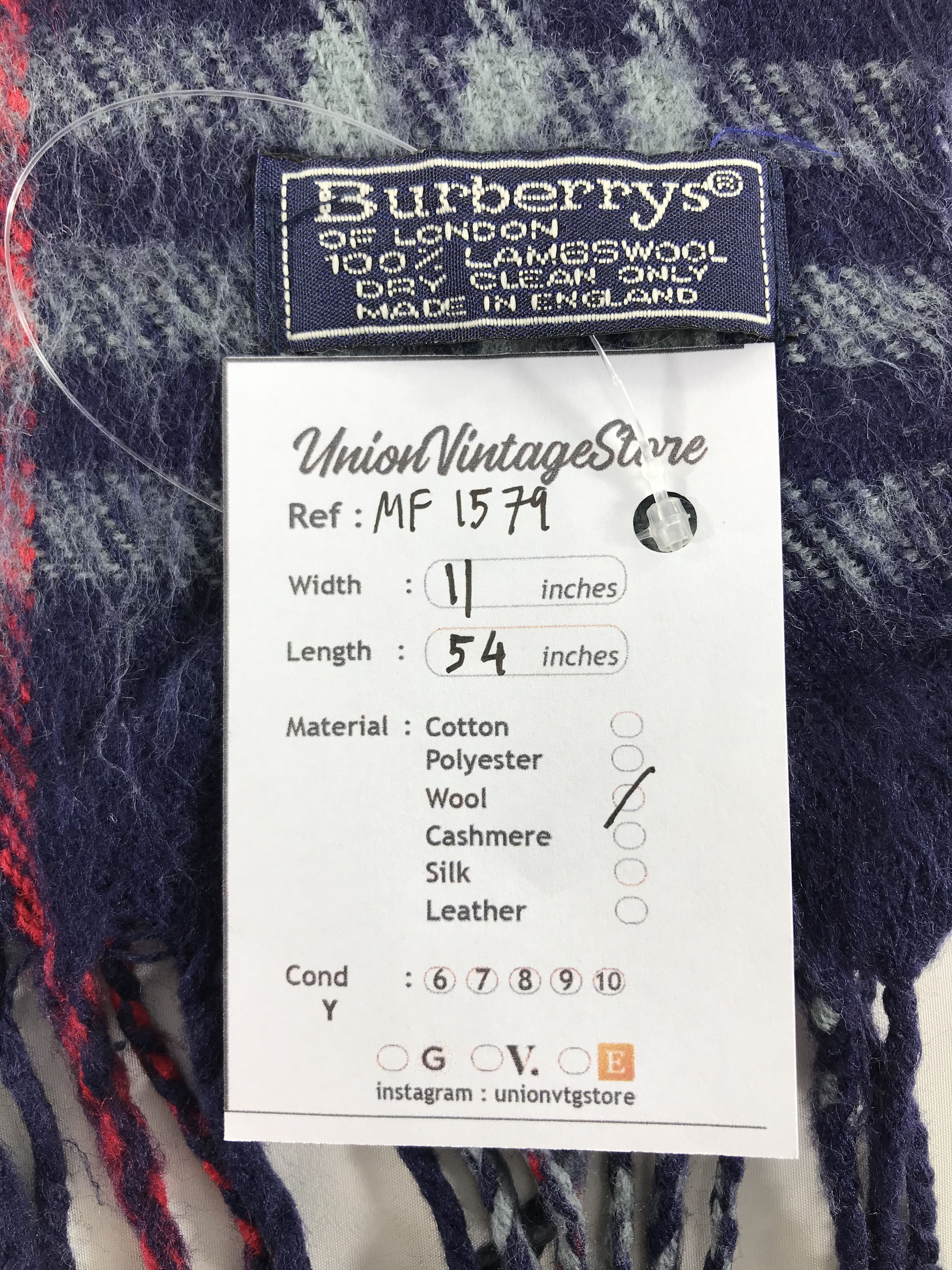 Burberry Vintage Burberry Scarf/Muffler/Neckwear MF1579 Size ONE SIZE - 4 Thumbnail