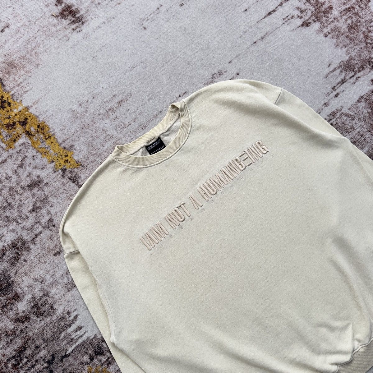 I Am Not A Human Being I AM NOT A HUMAN BEING EMBROIDERED LOGO SWEATSHIRT RARE Size US L / EU 52-54 / 3 - 3 Thumbnail