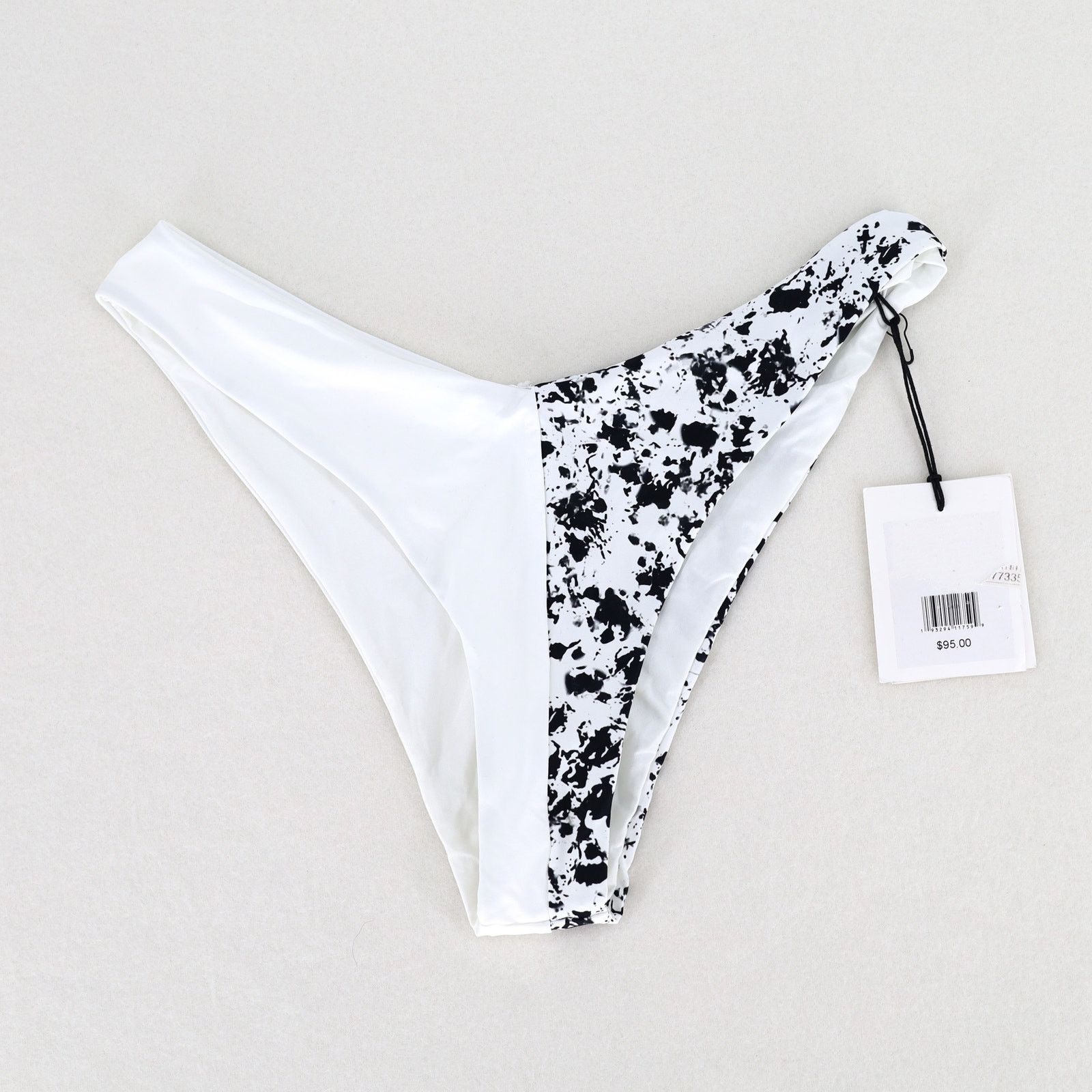 Onia Onia Women White Printed V-Shaped Swim Bikini Bottom Size M Size ONE SIZE - 2 Thumbnail