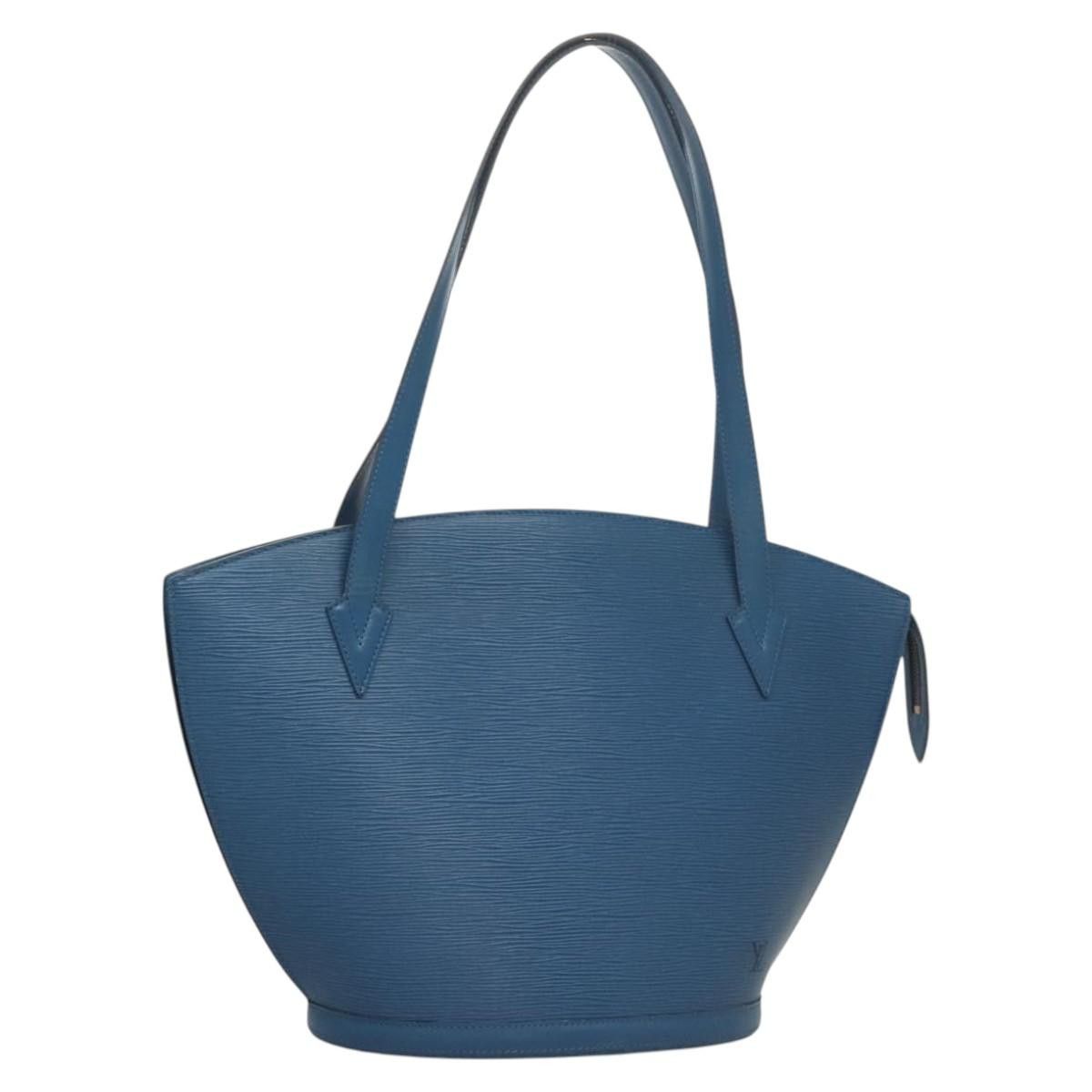 Louis Vuitton Epi Saint Jacques Shopping Shoulder Bag Blue M52275 Lv Auth Ba1608, Women's