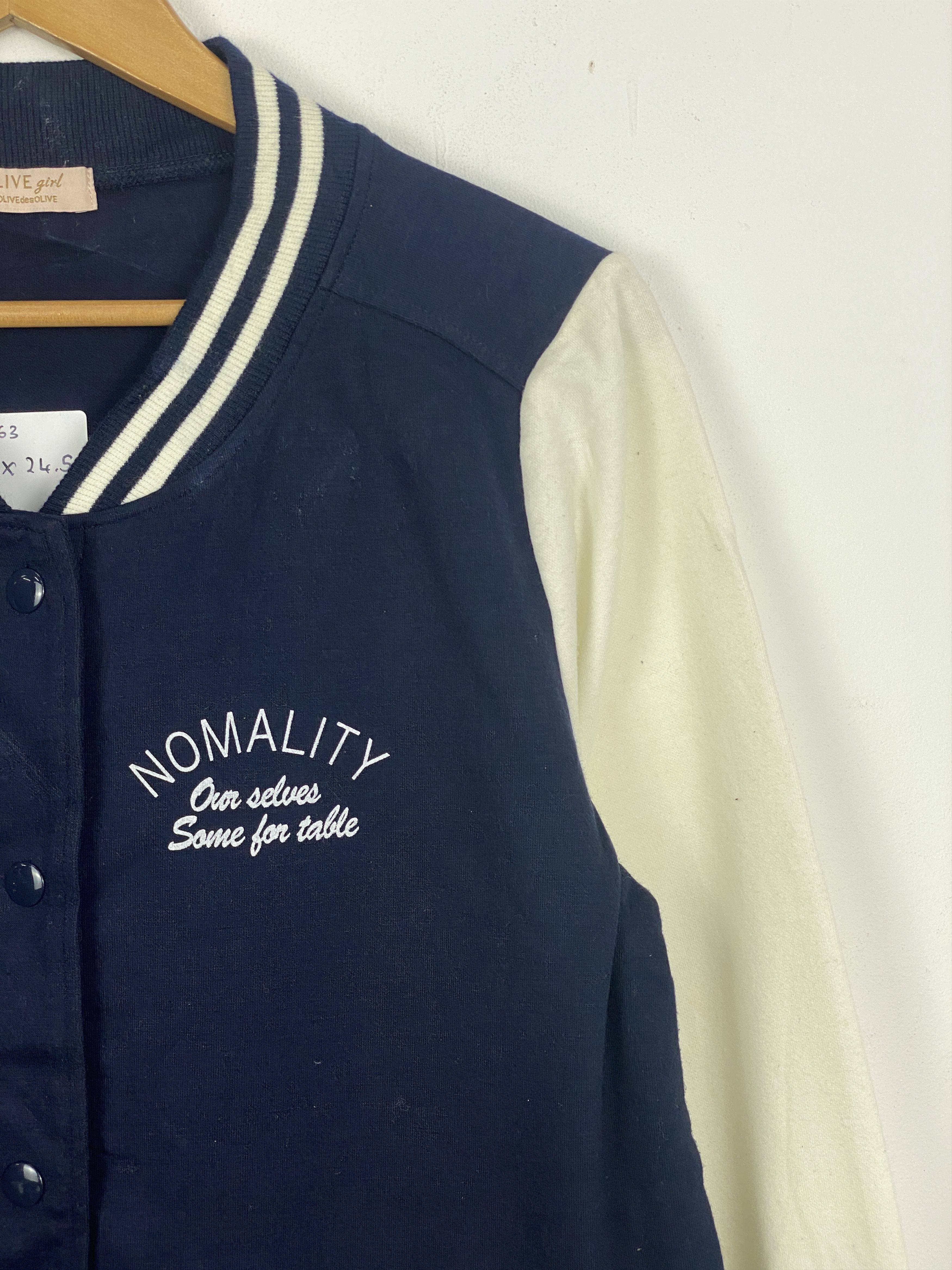 Olive Vintage Olive Girl Button Up Varsity Jacket AH0063 Size US M / EU 48-50 / 2 - 7 Thumbnail