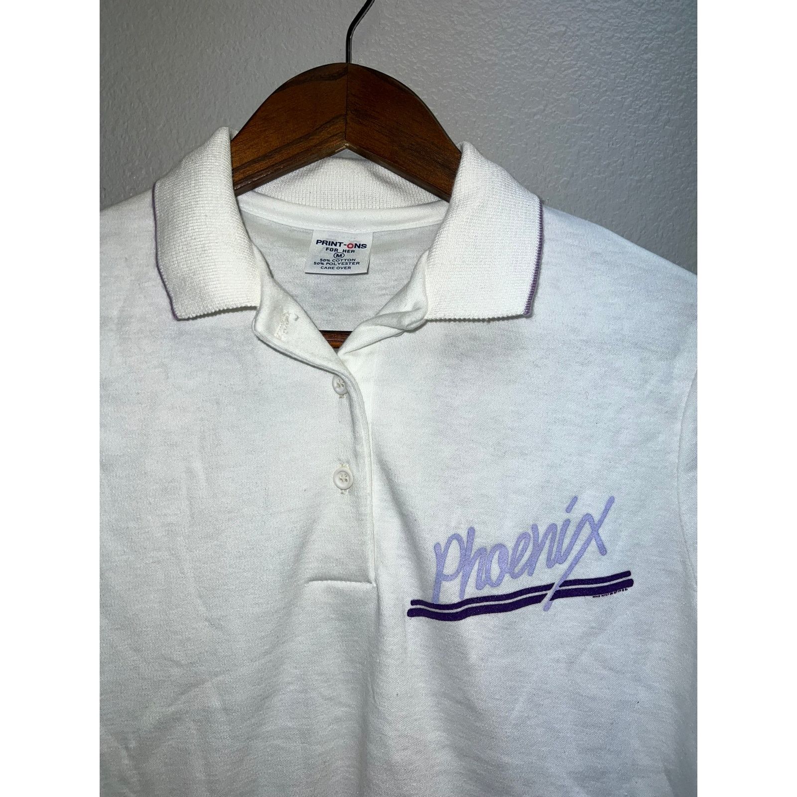 Vintage Vintage Womens Phoenix Polo Shirt Women 80s VTG 1980s Medium Size M / US 6-8 / IT 42-44 - 2 Thumbnail