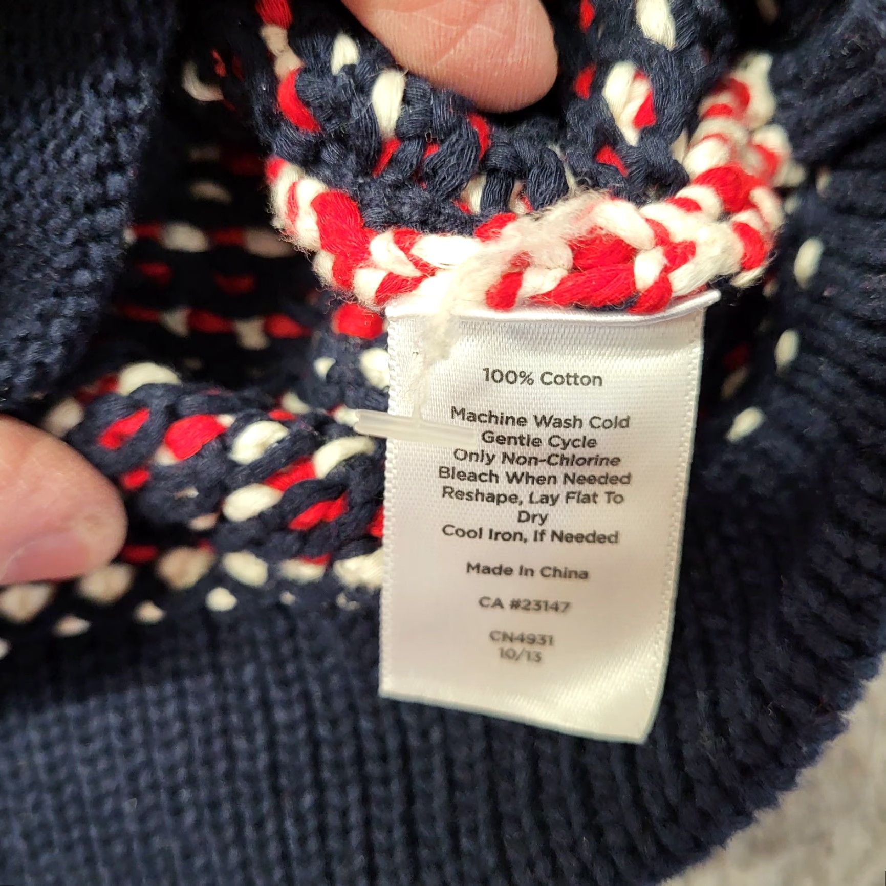 Talbots Talbots Cardigan Sweater Womens Med Red White Blue Pockets Country Club Casual Knit Raglan Sleeve Multicolor Striped All Seasons 3/4 Sleeve Buttons Size M / US 6-8 / IT 42-44 - 6 Thumbnail
