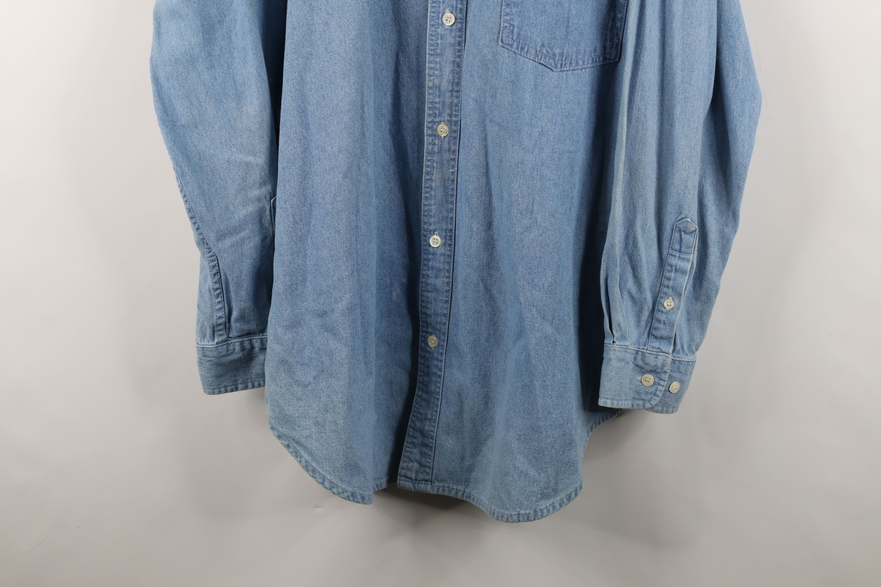 Vintage Vintage 90s Planet Hollywood Vegas Denim Button Down Shirt Size US XL / EU 56 / 4 - 3 Thumbnail