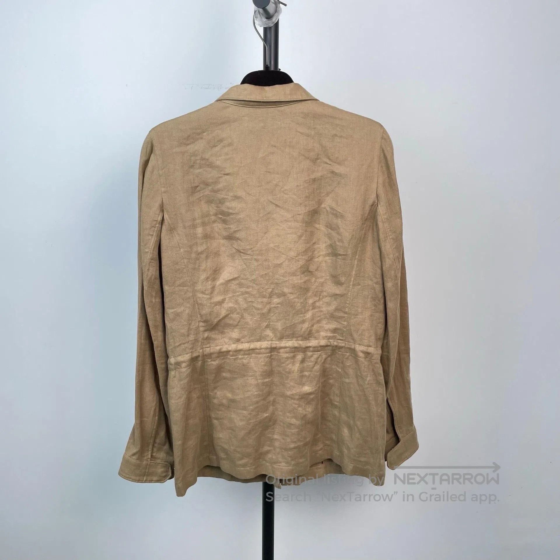 Loro Piana Loro Piana dec524 Khaki Traveller Linen Jacket. Size S / US 4 / IT 40 - 2 Thumbnail