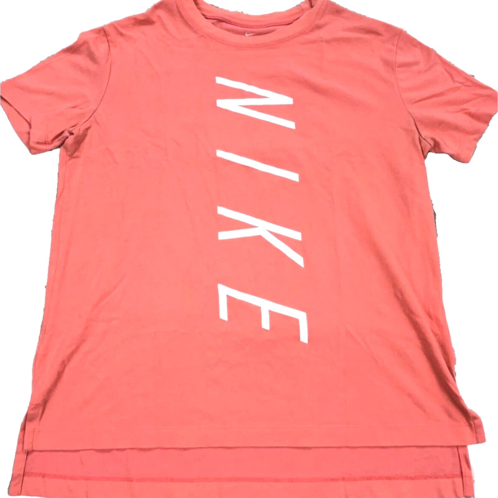 Nike Nike Shirt Women Large Pink White Tee Dri Fit Athletic Crew Neck Short Sleeve Casual Shirt Ladies 90s Retro Sports Basic Athletic Womens Size L / US 10 / IT 46 - 2 Thumbnail