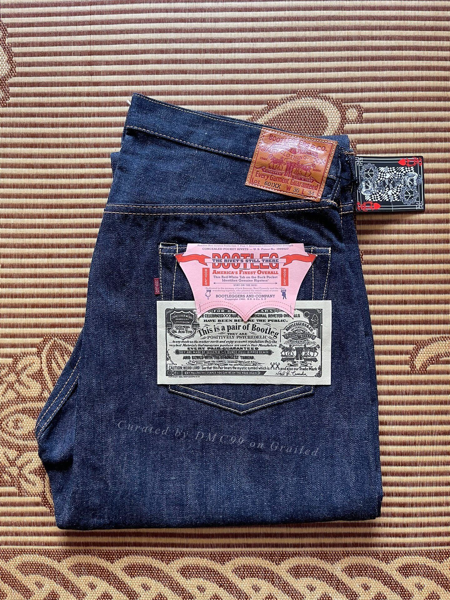 Freewheelers Bootleggers 601xx Denim Jeans Size US 36 / EU 52 - 1 Thumbnail