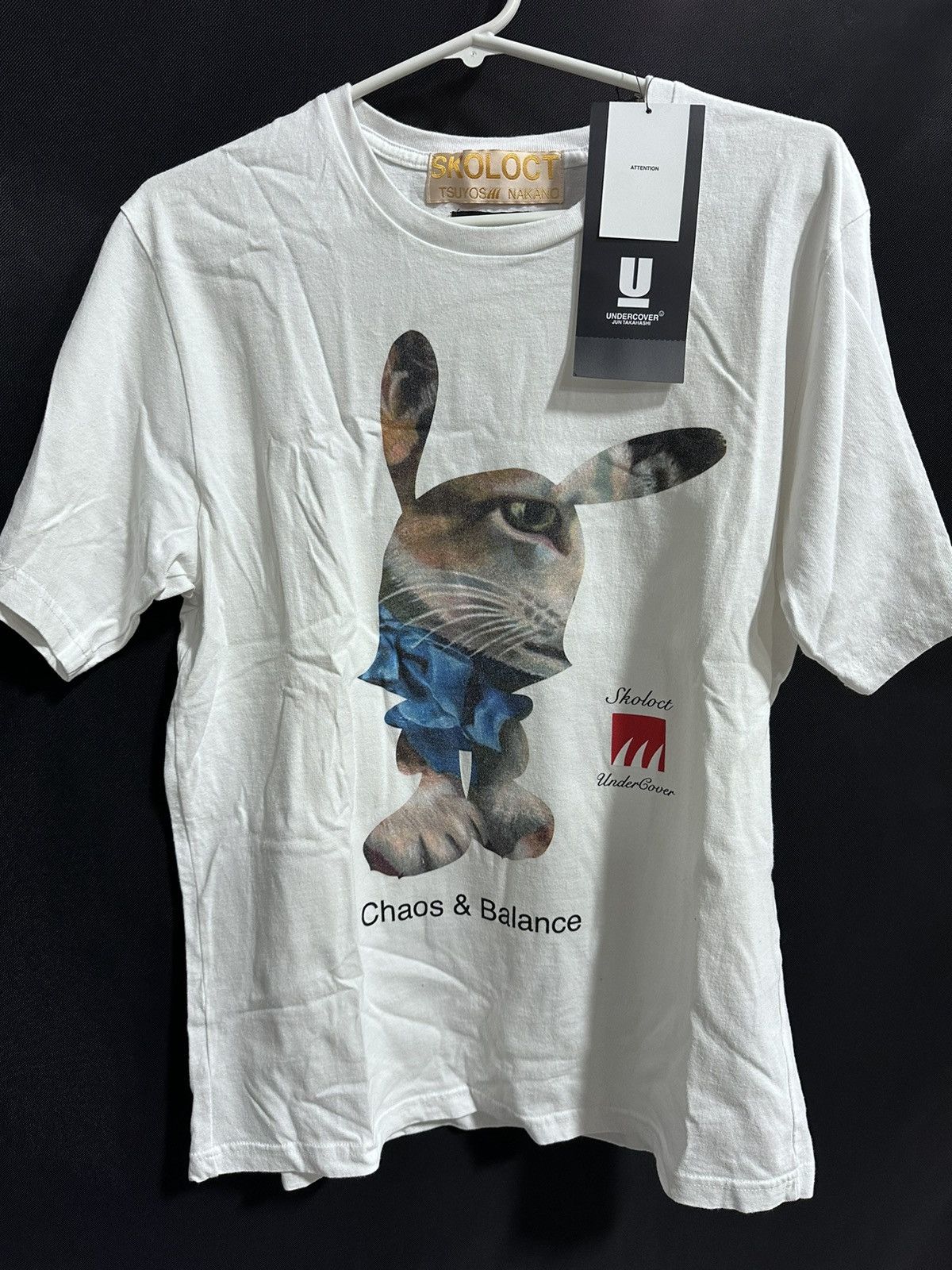 image of Skoloct Chaos And Balance Tee Size 3 in White, Men's