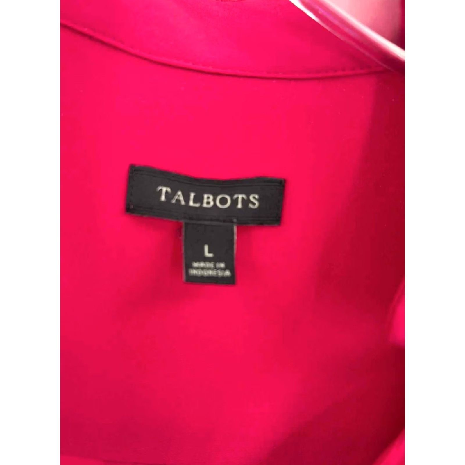 Talbots Pre-Owned Talbots Pink Size Large Long Sleeve Blouse Size L / US 10 / IT 46 - 2 Thumbnail