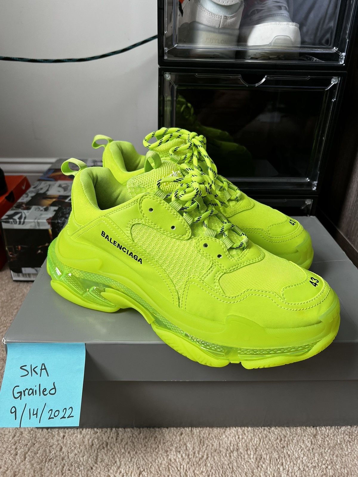 Balenciaga Balenciaga Triple S Lime Green Size US 10 / EU 43 - 8 Thumbnail