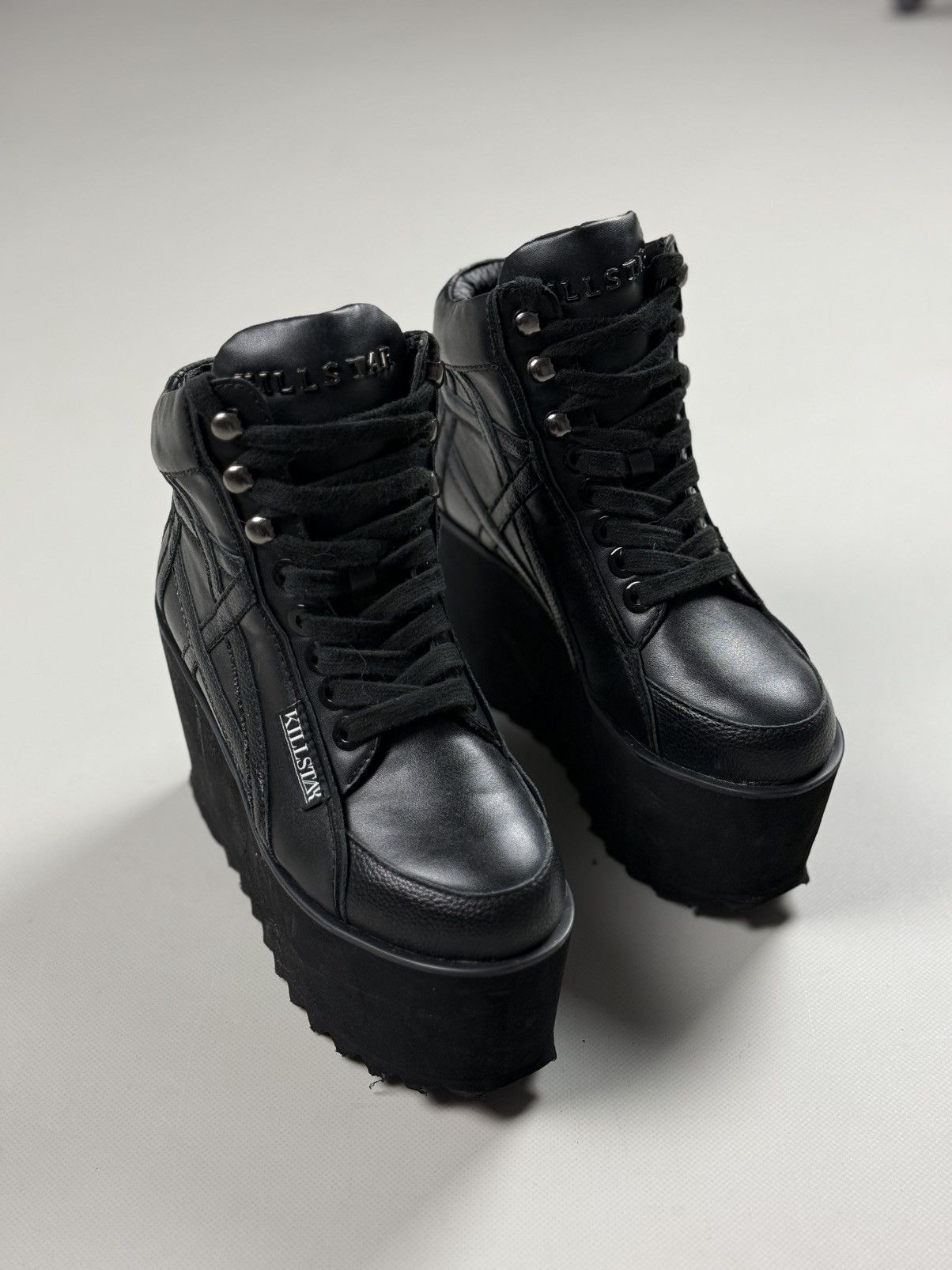Killstar Killstar Ladies Gothic Platform PVC Sneakers Shoes Boots Size US 5 / IT 35 - 1 Thumbnail