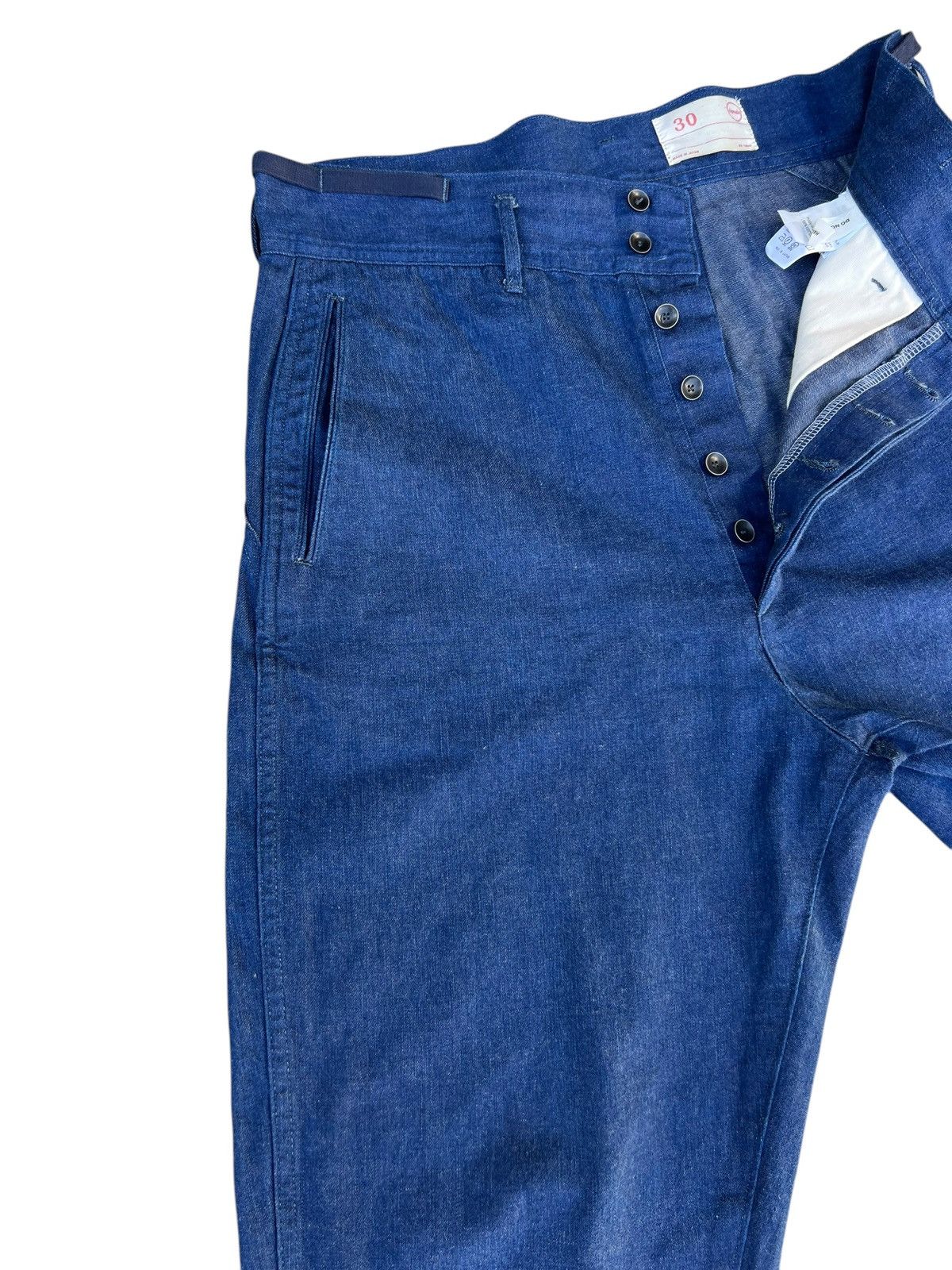 Chimala Chimala Indigo Blue Denim Cropped Baggy Trouser Pant Size US 32 / EU 48 - 8 Thumbnail
