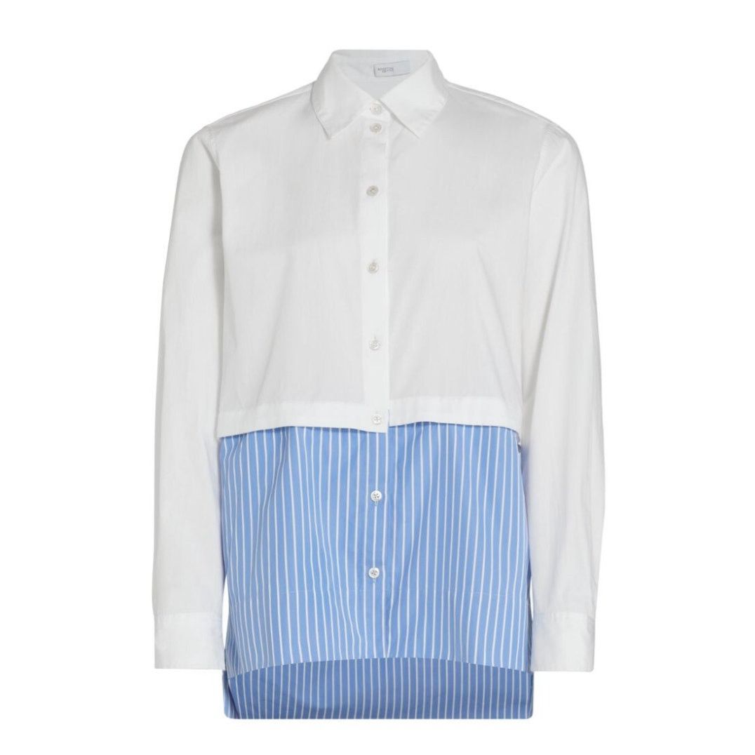 Rosetta Getty Rosetta Getty Paneled Cotton Button-Front Shirt Size M / US 6-8 / IT 42-44 - 1 Thumbnail