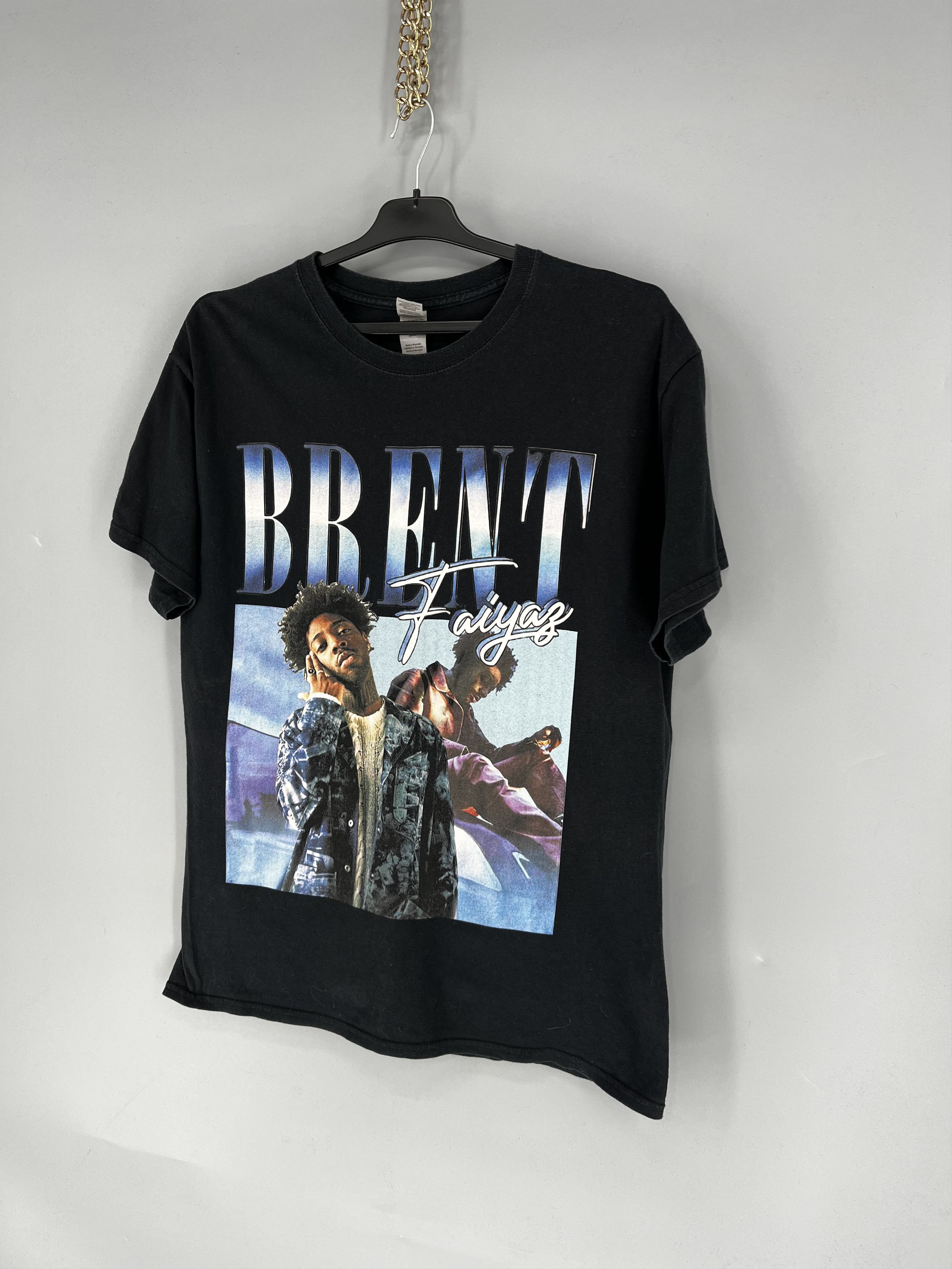 Band Tees Y2K American Singer Brent Graphic T-shirt Retro Hip Hop Size US L / EU 52-54 / 3 - 3 Thumbnail