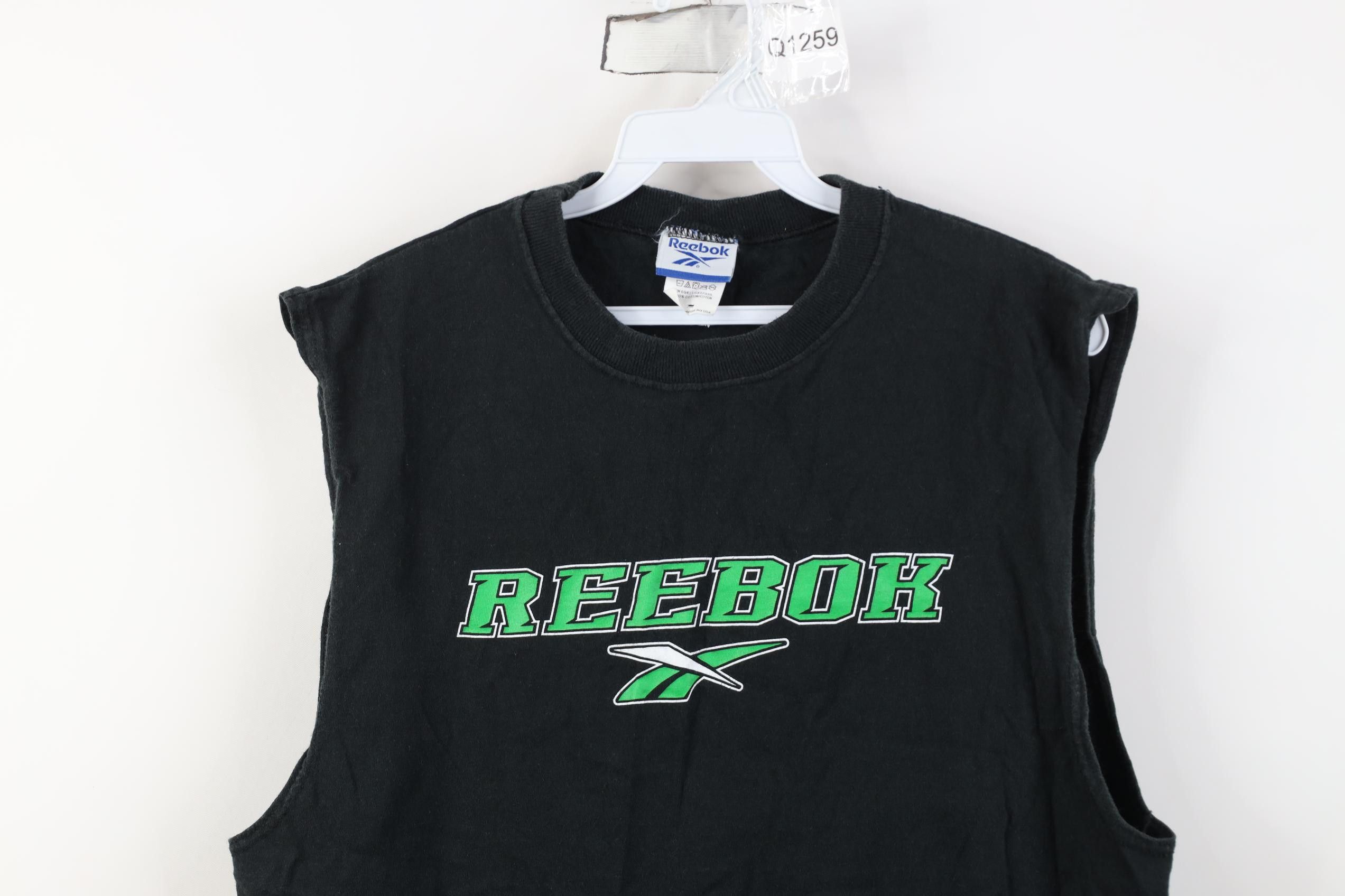 Reebok Vintage 90s Reebok Spell Out Sleeveless Muscle T-Shirt USA Size US S / EU 44-46 / 1 - 2 Thumbnail