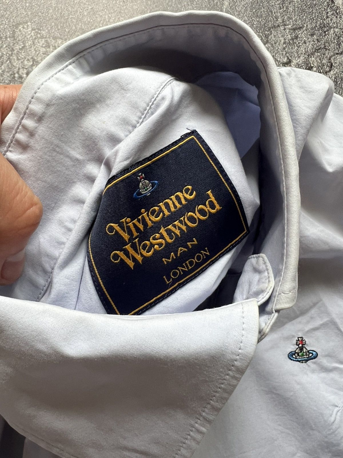 Vivienne Westwood Vivienne Westwood Button-Up Orb Shirt Made in Italy Size US XL / EU 56 / 4 - 5 Thumbnail
