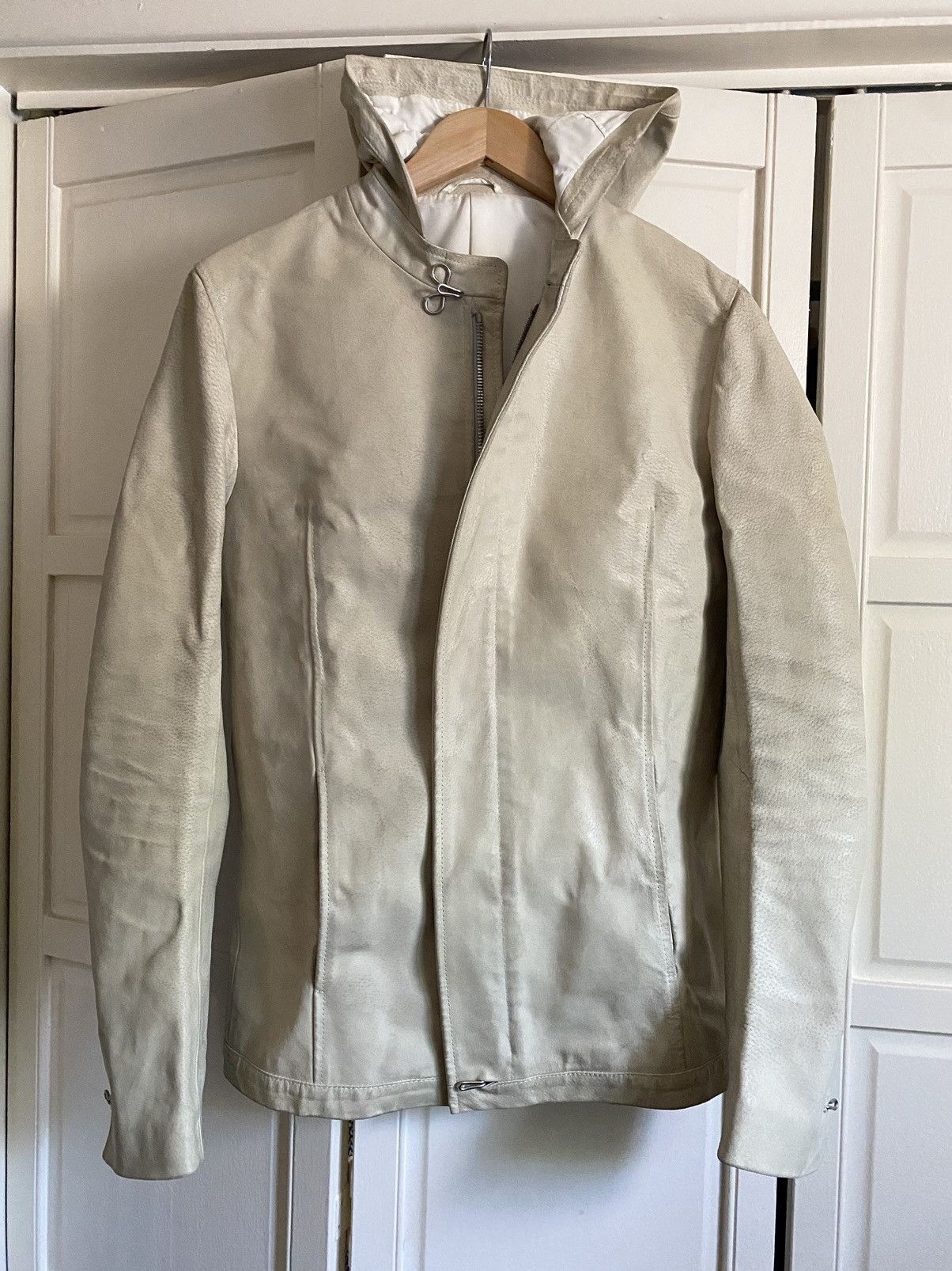 Carol Christian Poell Leather Hooded Jacket Size US M / EU 48-50 / 2 - 2 Thumbnail