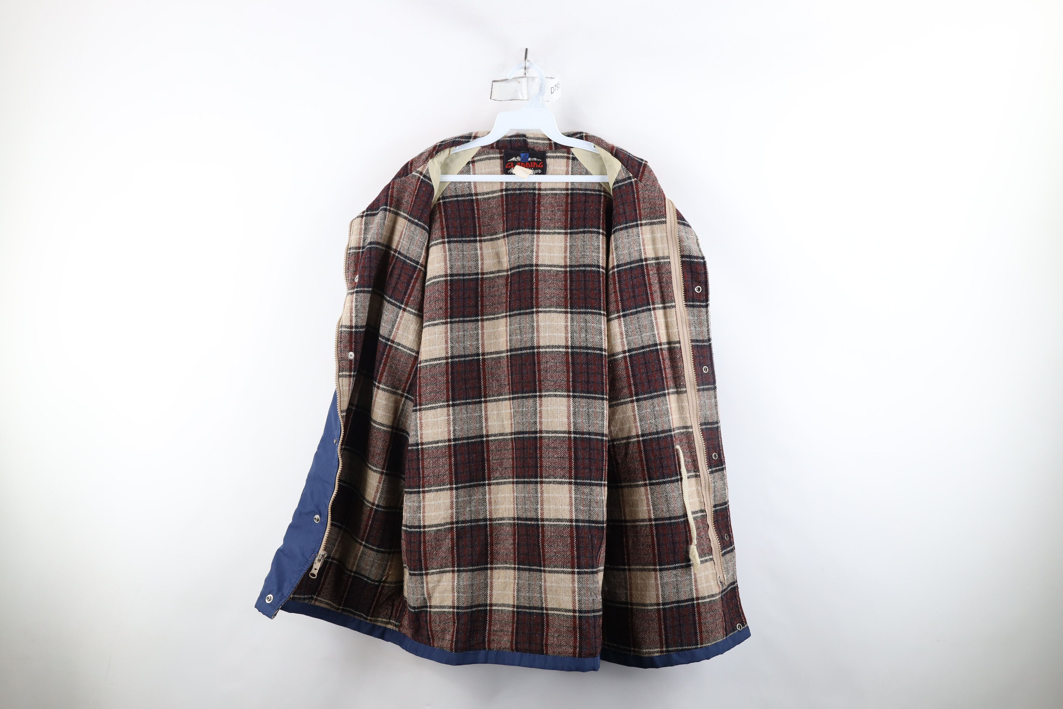 Vintage Vintage 70s Streetwear Wool Tweed Lined Hooded Parka Jacket Size US M / EU 48-50 / 2 - 11 Thumbnail