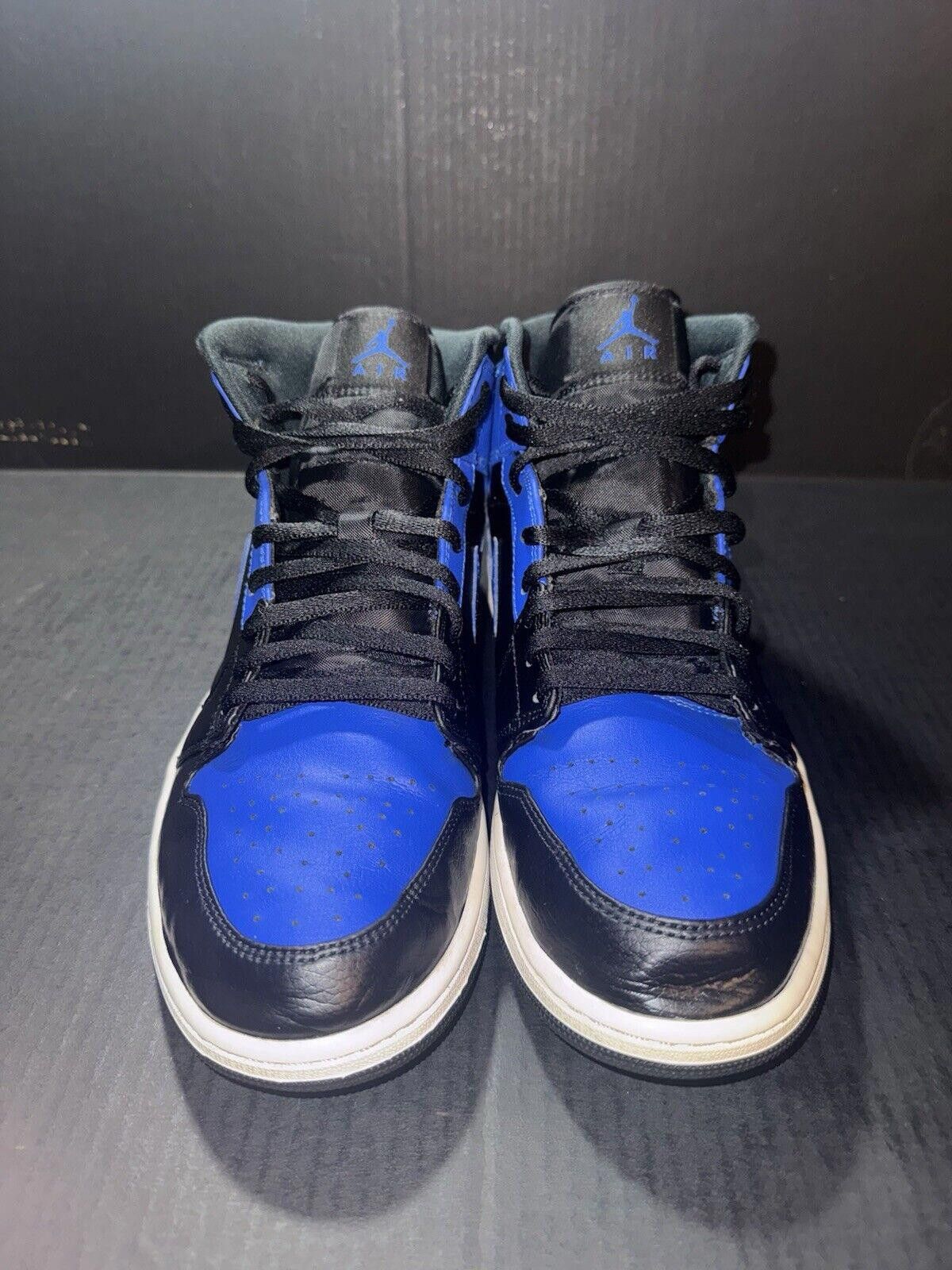 Jordan Brand Nike Air Jordan 1 Mid 'Hyper Royal' - 554724-077 - Size 11.5 Size US 11.5 / EU 44-45 - 3 Thumbnail