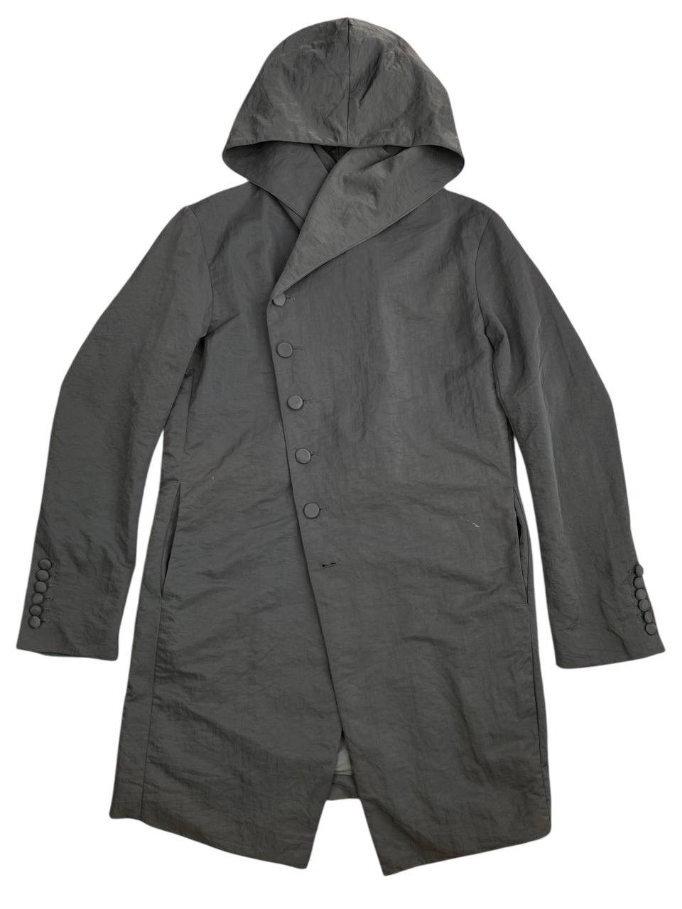 2000’s No Id Asymmetrical Button Nylon Trench Coat
