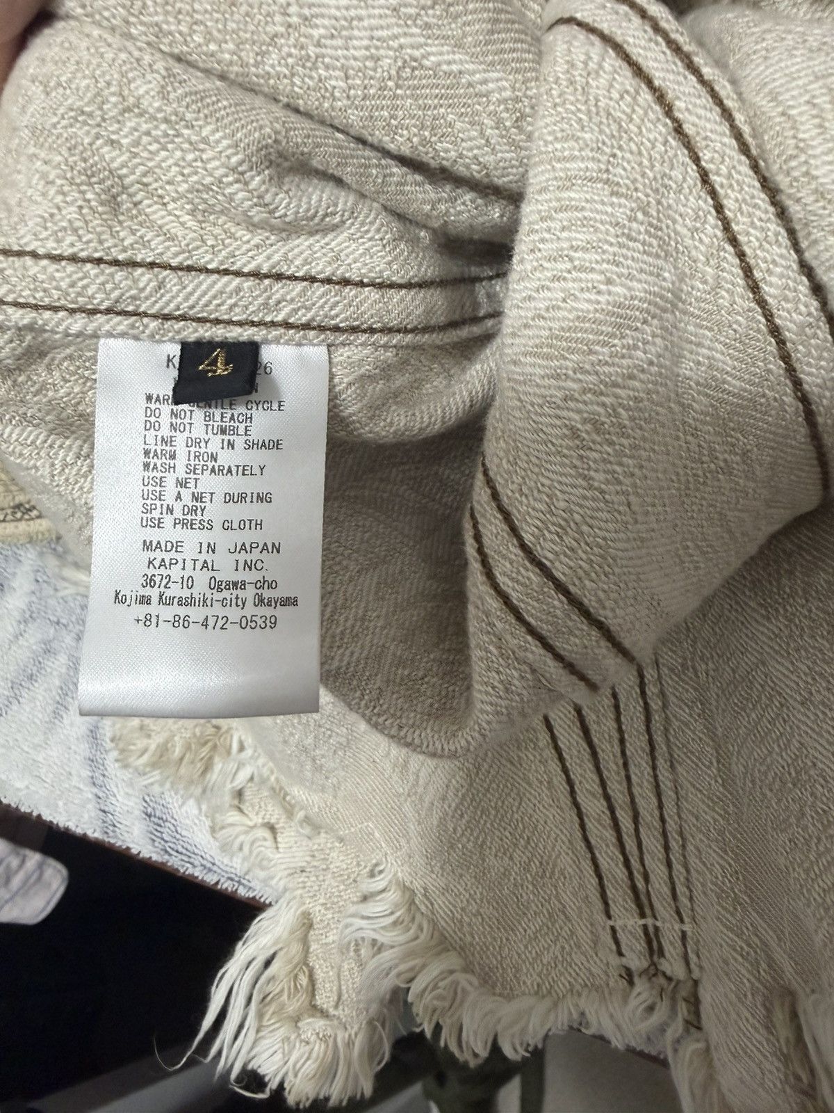 Kapital Kapital 12 oz feather denim jacket Size US L / EU 52-54 / 3 - 3 Thumbnail