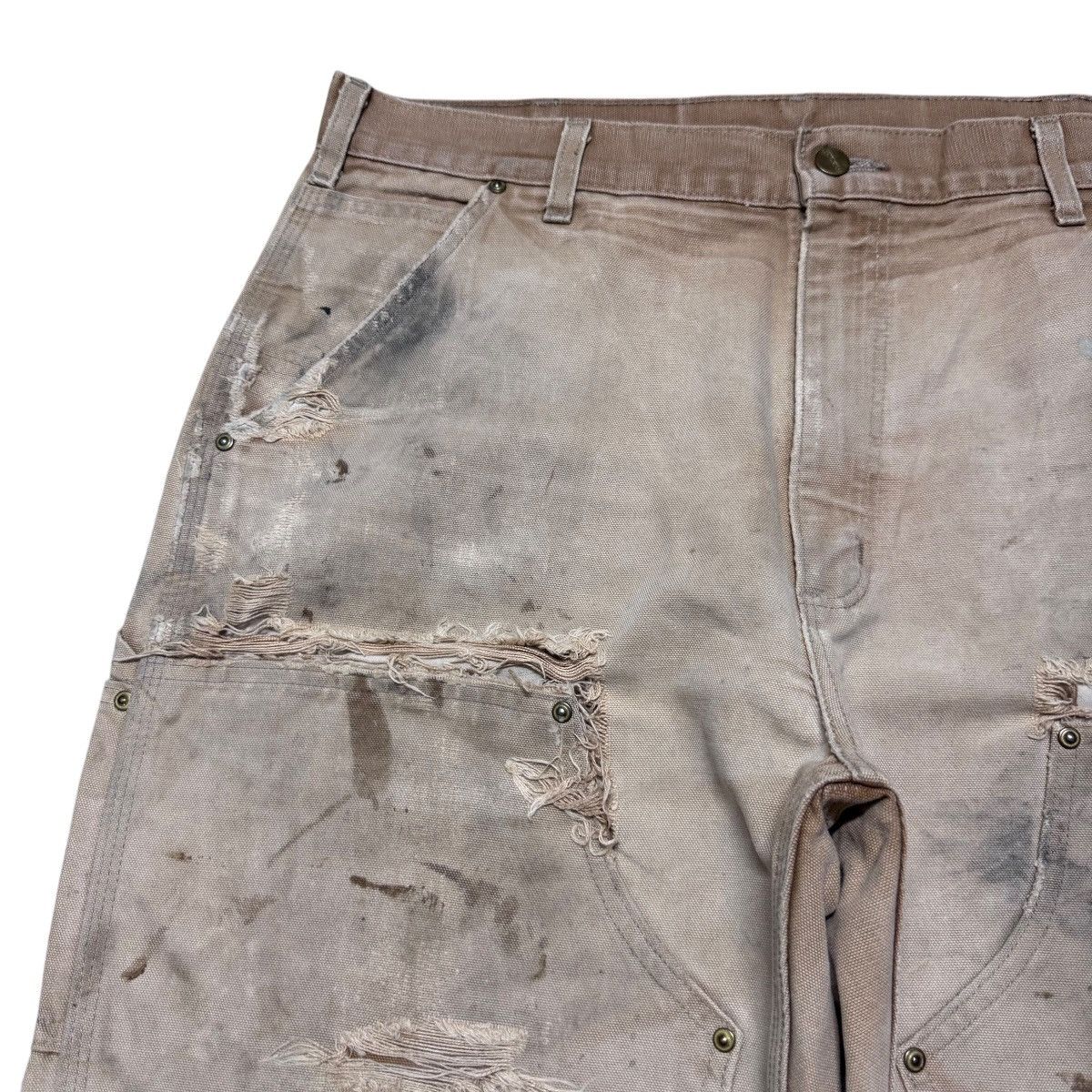 Carhartt Vintage Carhartt Thrashed Double Knee Carpenter Pants Size US 36 / EU 52 - 4 Thumbnail