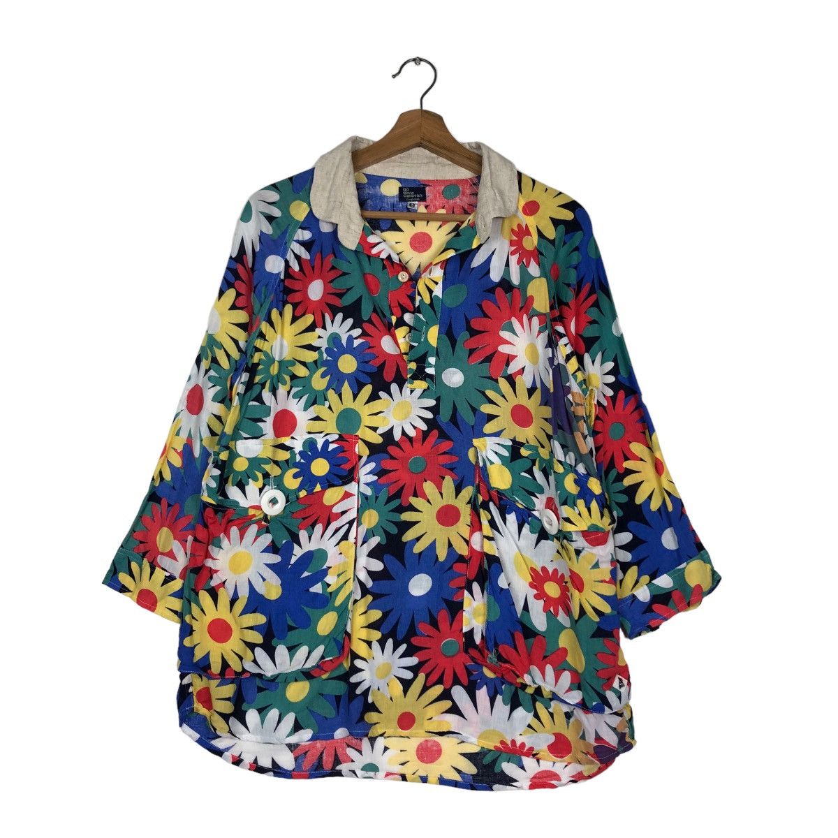 go slow caravan VINTAGE SHIRT CHORE JACKET GO SLOW CARAVAN FULLPRINT FLOWER Size US M / EU 48-50 / 2 - 3 Thumbnail
