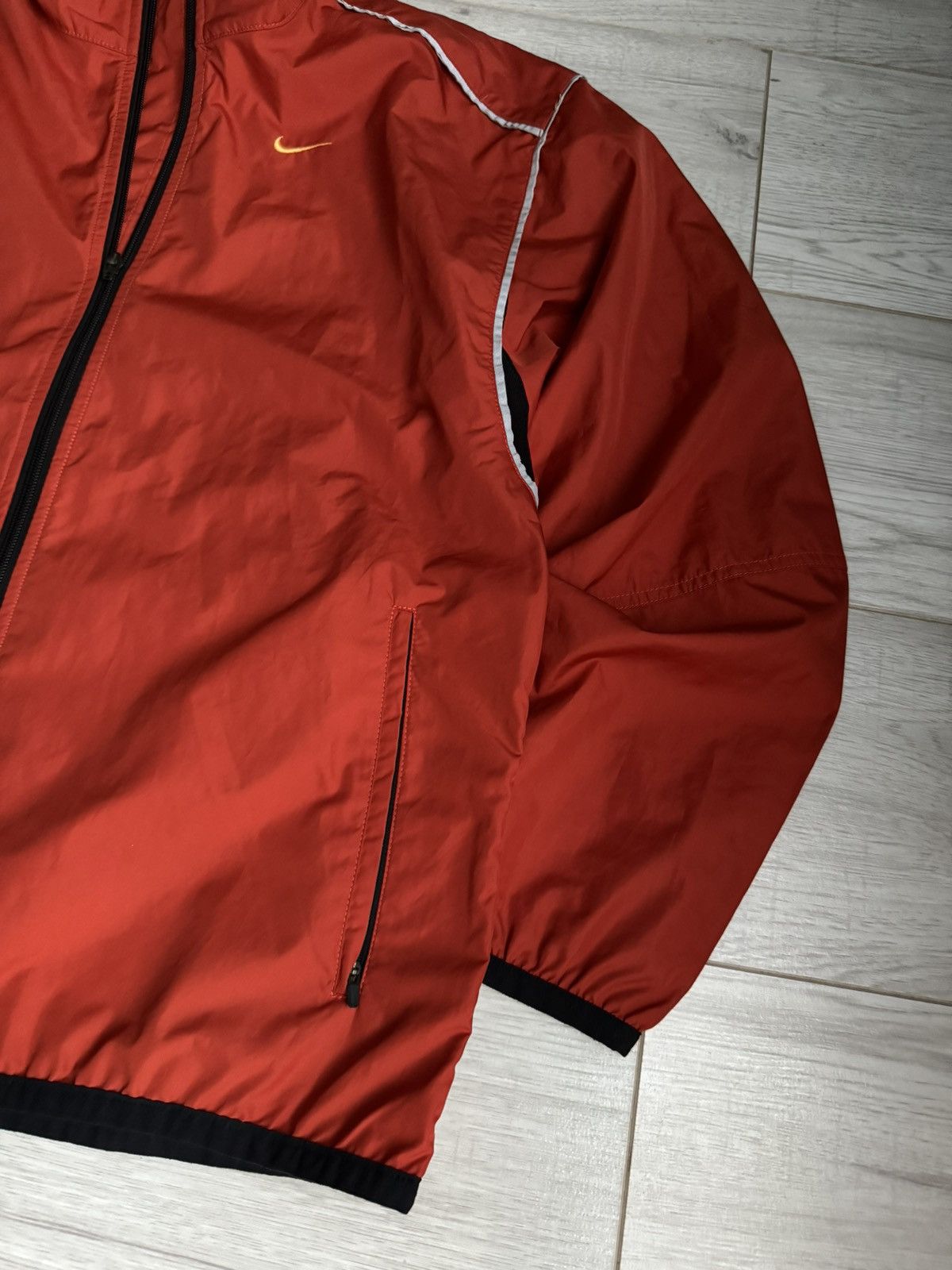 Nike × Vintage Vintage Nike Swoosh Track Jacket 90’s Size US L / EU 52-54 / 3 - 2 Thumbnail