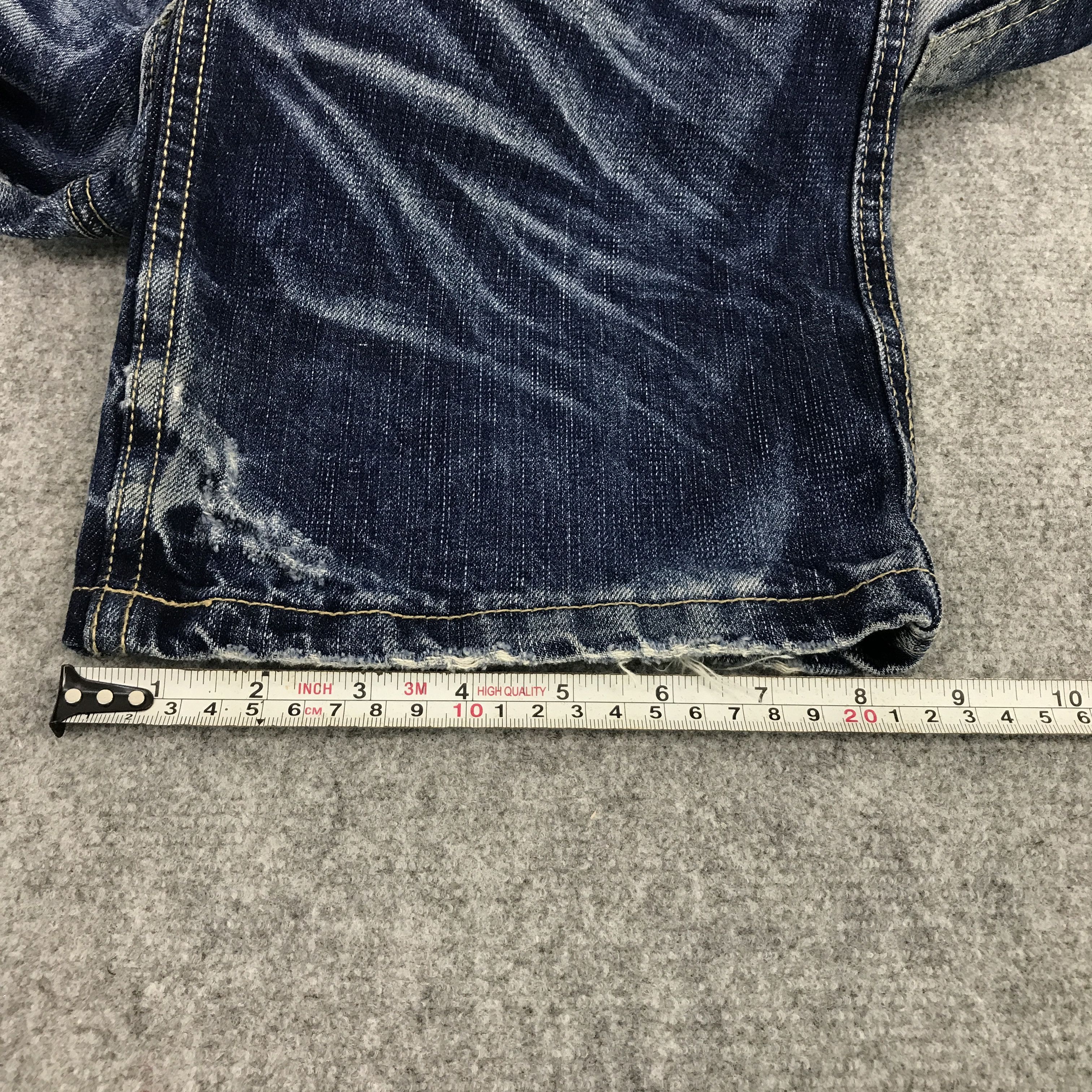 Japanese Brand 🔥CRAZY BEOPARD JAPAN STYLE DISTRESSED DENIM JEANS Size US 34 / EU 50 - 13 Thumbnail