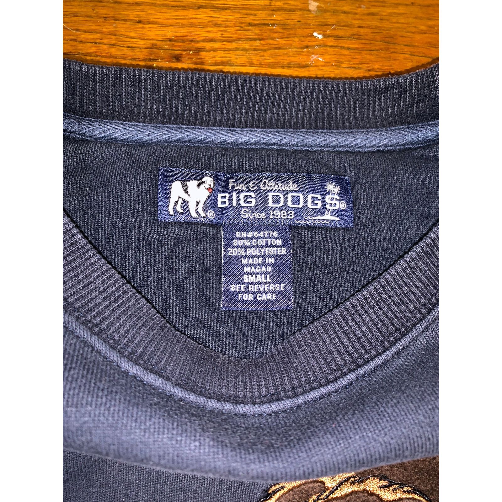 Big Dogs Big Dogs Bite Me Sweatshirt Navy Small Size US S / EU 44-46 / 1 - 4 Thumbnail