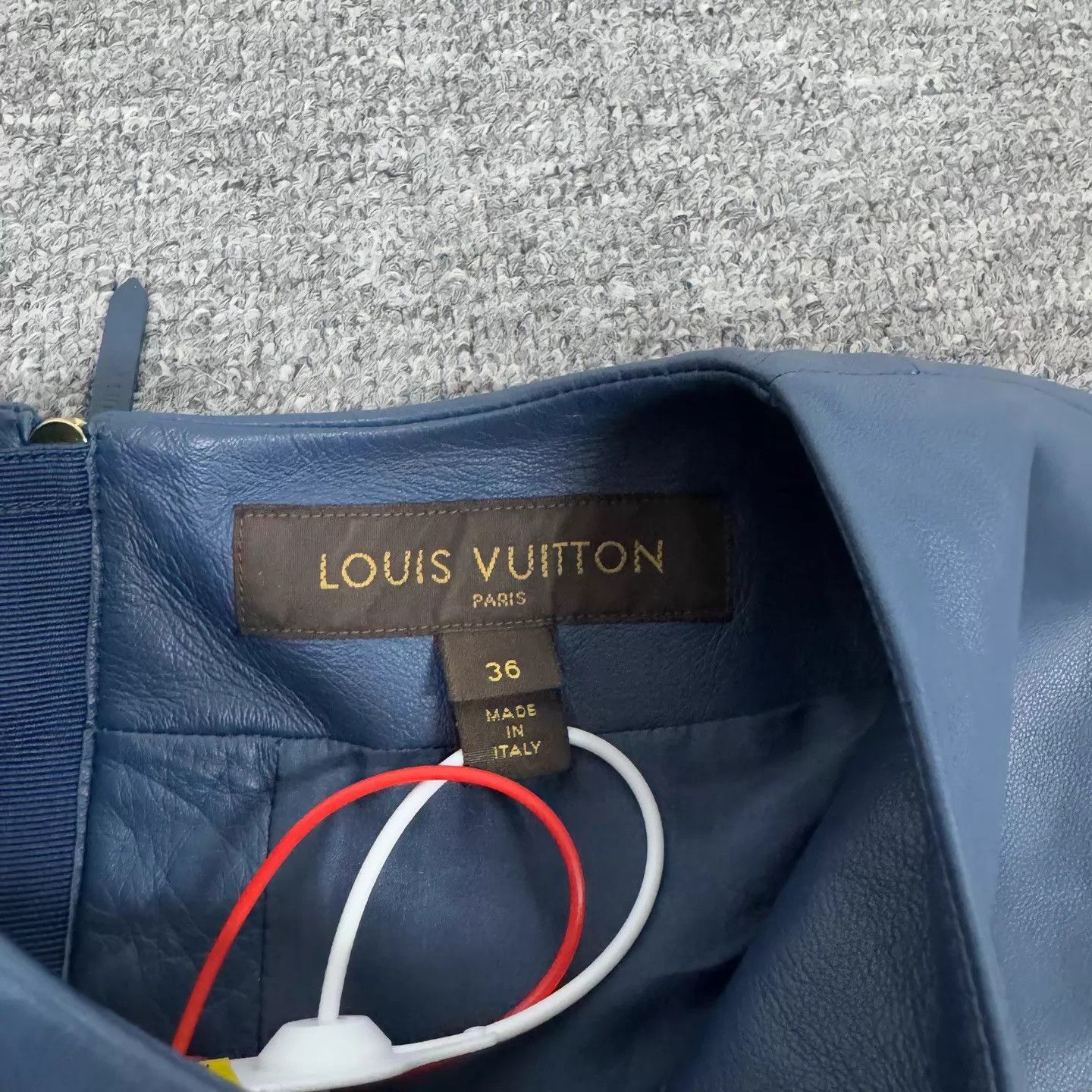 Louis Vuitton LV colorblock sheepskin & silk dress women's 36 Size XS / US 0-2 / IT 36-38 - 4 Thumbnail