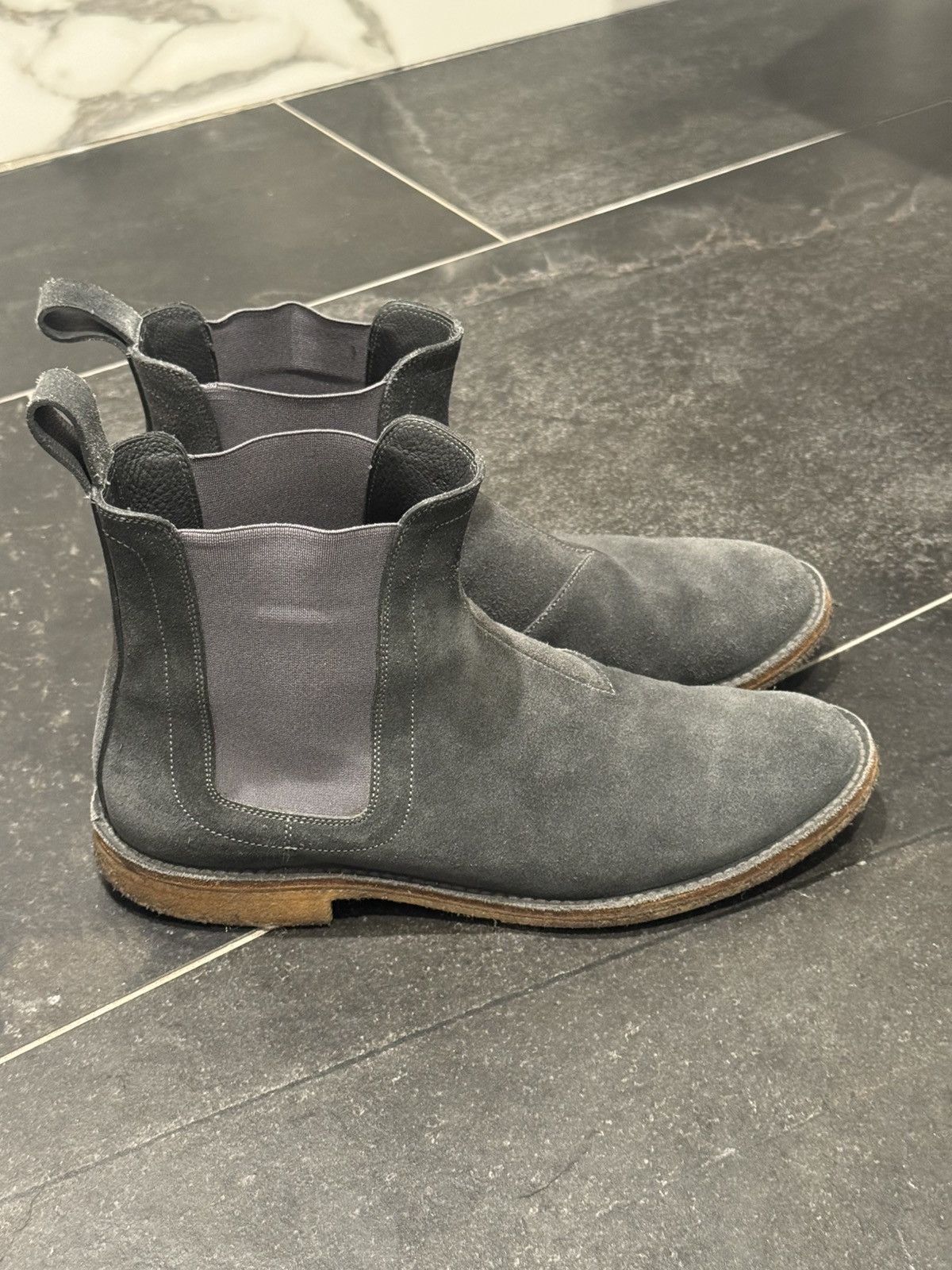 Bottega Veneta Bottega Veneta Chelsea Boots - Ardoise - 43 - Worn by Kanye Size US 10 / EU 43 - 3 Thumbnail