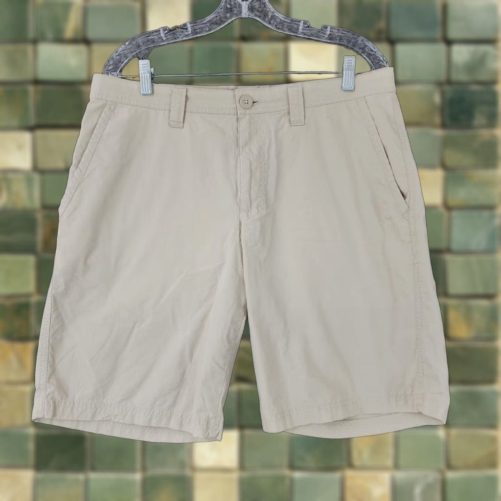 Vintage VINTAGE? (No) - Columbia - Shorts - Men - 34 - Beige - 100% Cotton - Outdoor - Chino - Mens Size US 34 / EU 50 - 1 Thumbnail