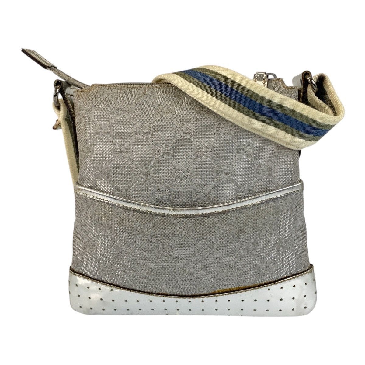Gucci Gucci GG Canvas Shoulder Bag Textile Shoulder Bag 147671 Duty Free For Usa in Grey, Women's