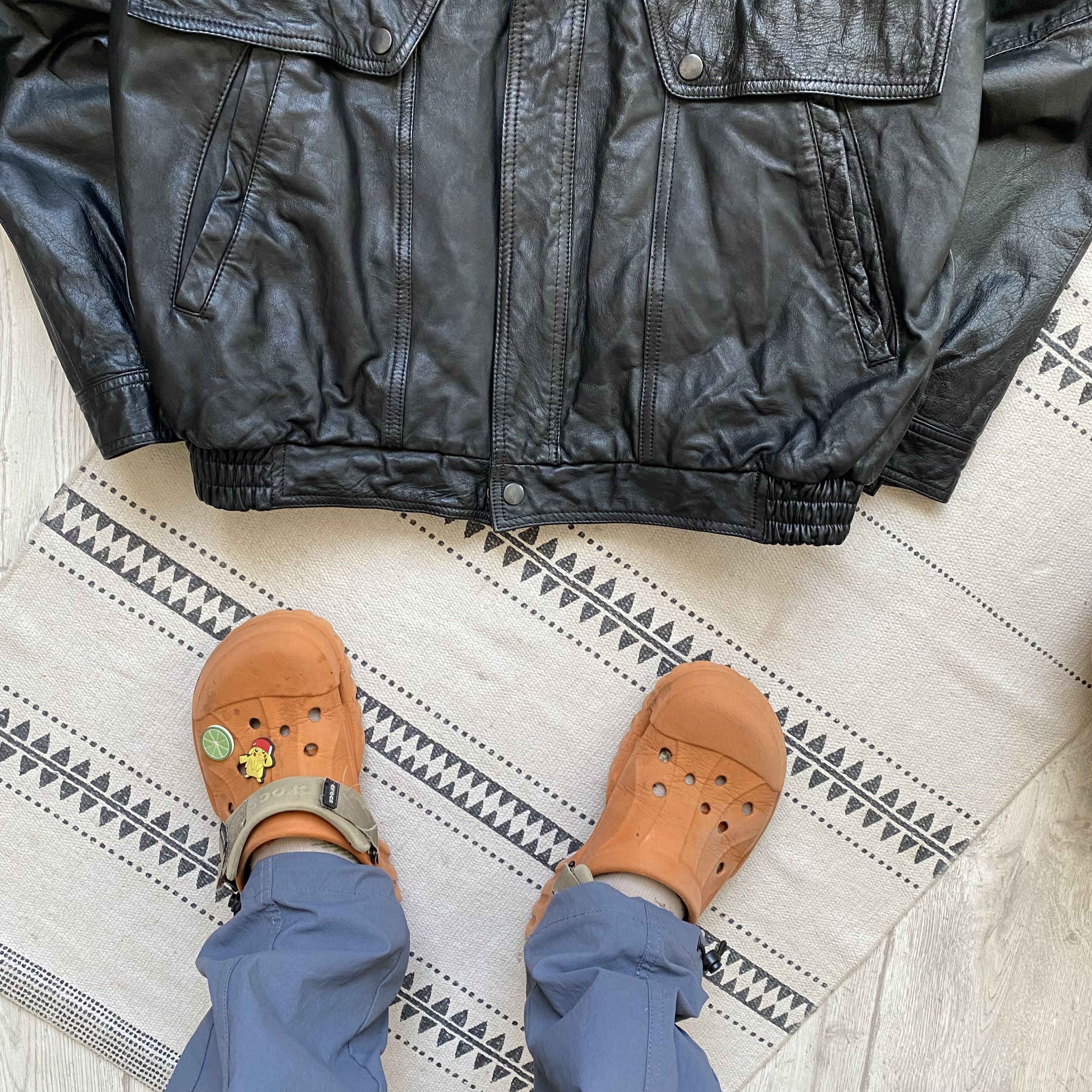 Genuine Leather Vintage 90s Real leather fight bomber jacket Avirex style Size US S / EU 44-46 / 1 - 4 Thumbnail