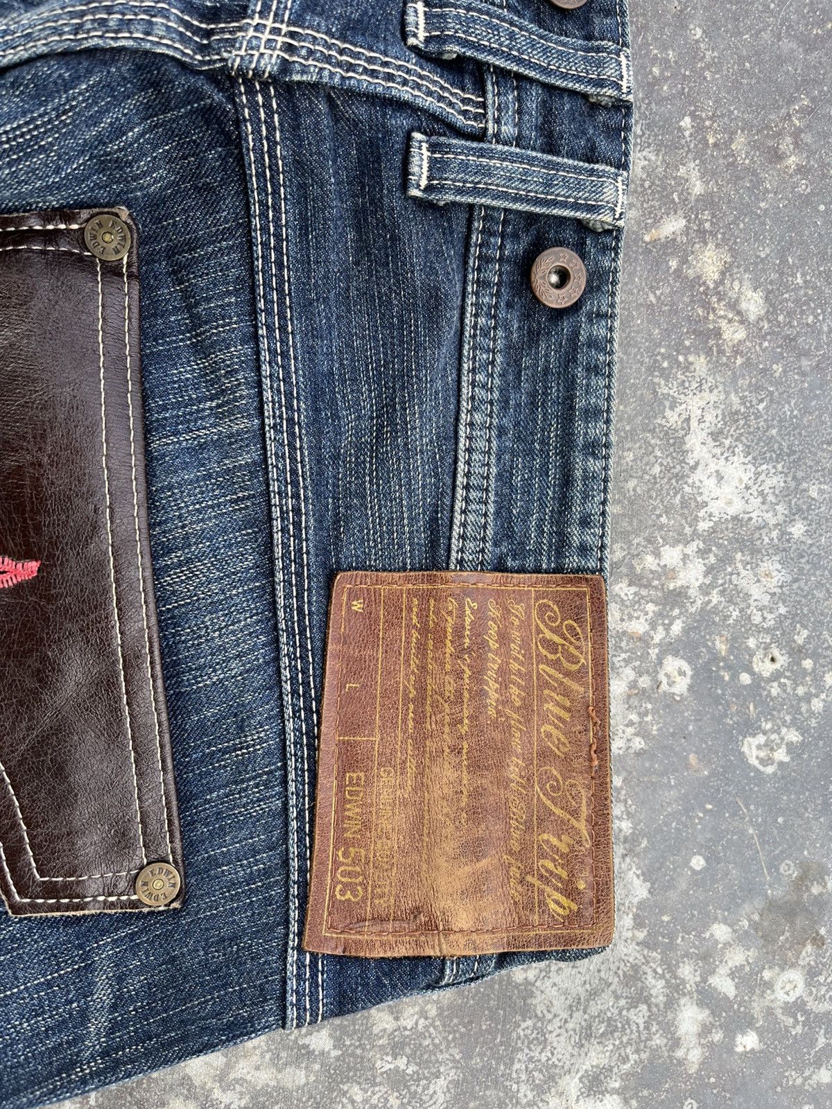 Beauty Beast × Edwin × Hysteric Glamour Edwin 503 Blue Trip Denim Size US 36 / EU 52 - 18 Thumbnail