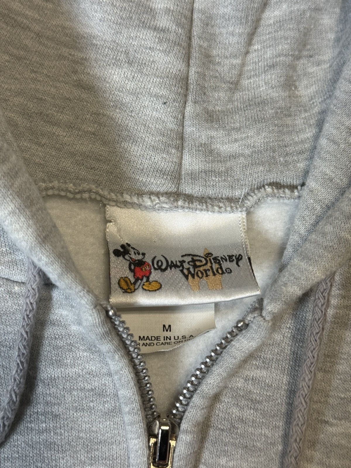 Disney × Vintage Vtg 90s Disney World Character Full Zip Super Soft Hoodie Size US M / EU 48-50 / 2 - 5 Thumbnail