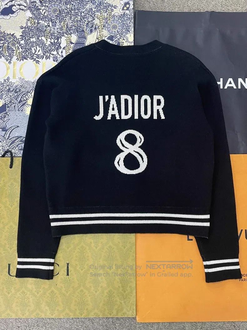 Dior Dior Black and white 8-character cashmere sweater Size XS / US 0-2 / IT 36-38 - 2 Thumbnail
