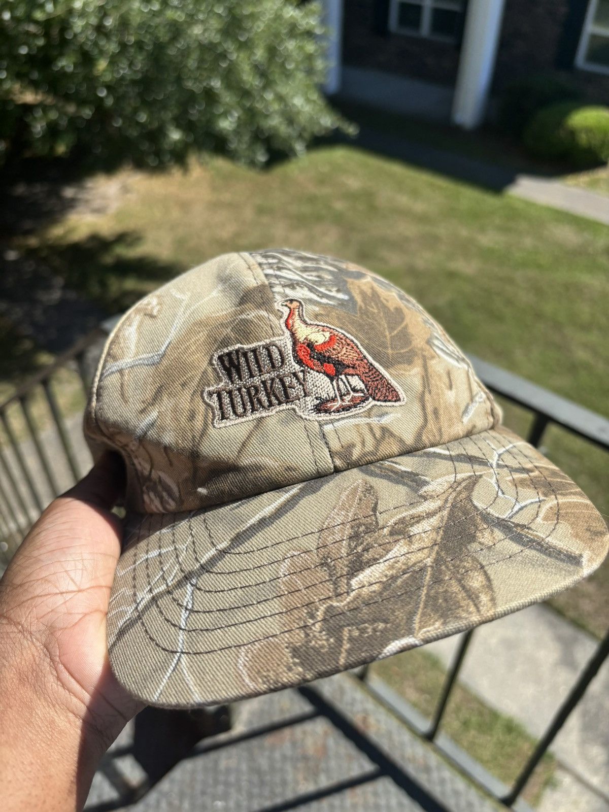 Other Vintage 1990s Wild Turkey Bourbon Whiskey Camo Hat Size ONE SIZE - 1 Thumbnail
