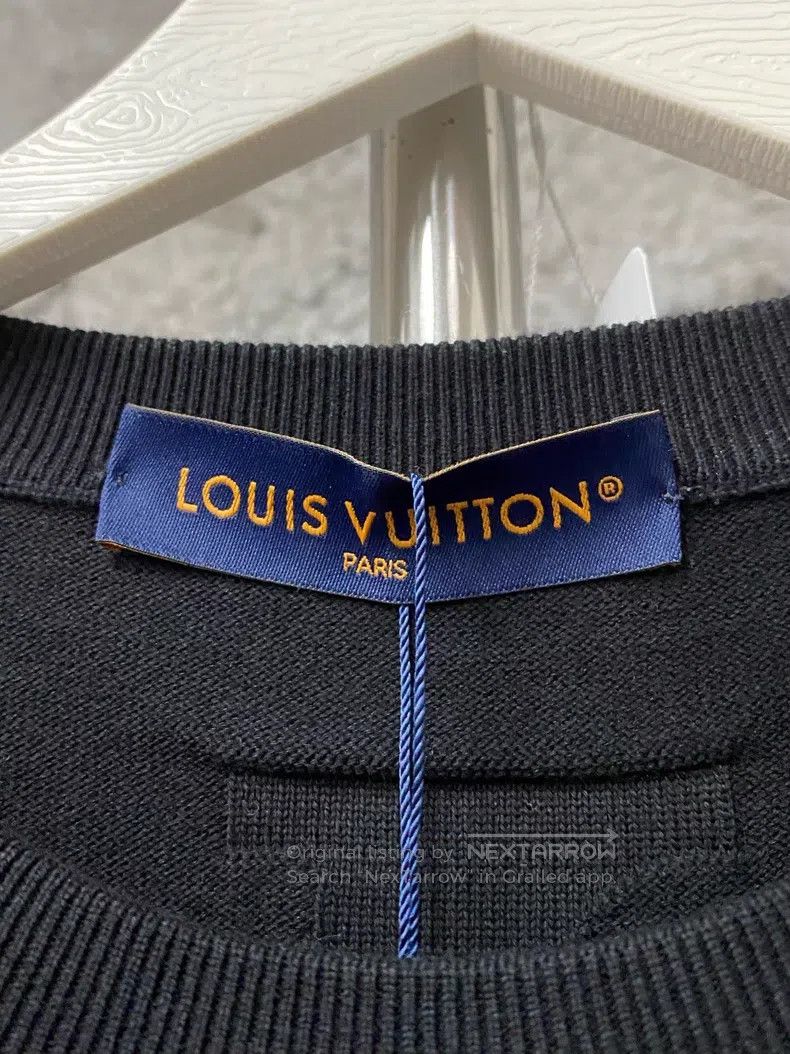 Louis Vuitton Louis Vuitton Dark-patterned knit short sleeves Size US XL / EU 56 / 4 - 5 Thumbnail