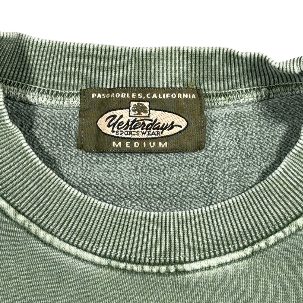 Vintage VINTAGE Hogs Breath Saloon Sweatshirt Adult MEDIUM Green Pullover Men 90s USA Graphic Print Ribbed Crew Neck Size US M / EU 48-50 / 2 - 5 Thumbnail