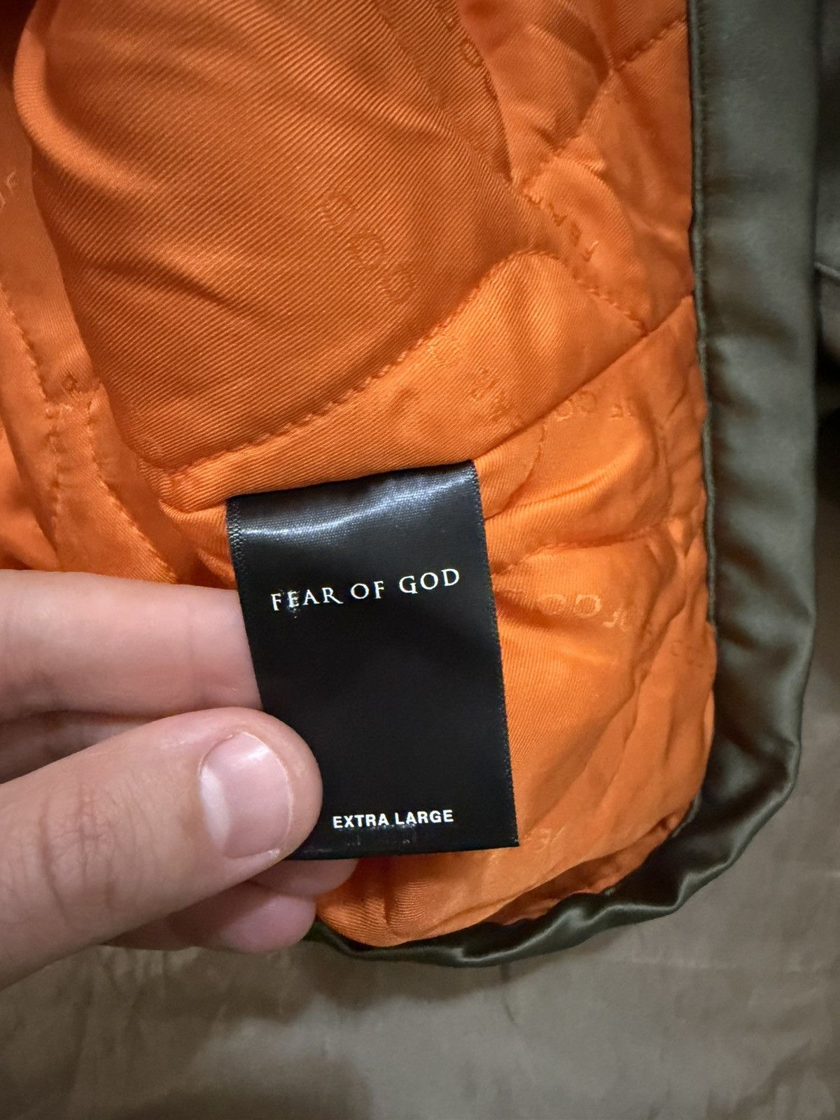 Fear of God Fear of God 5th Collection Satin Hooded Bomber size XL Size US XL / EU 56 / 4 - 7 Thumbnail