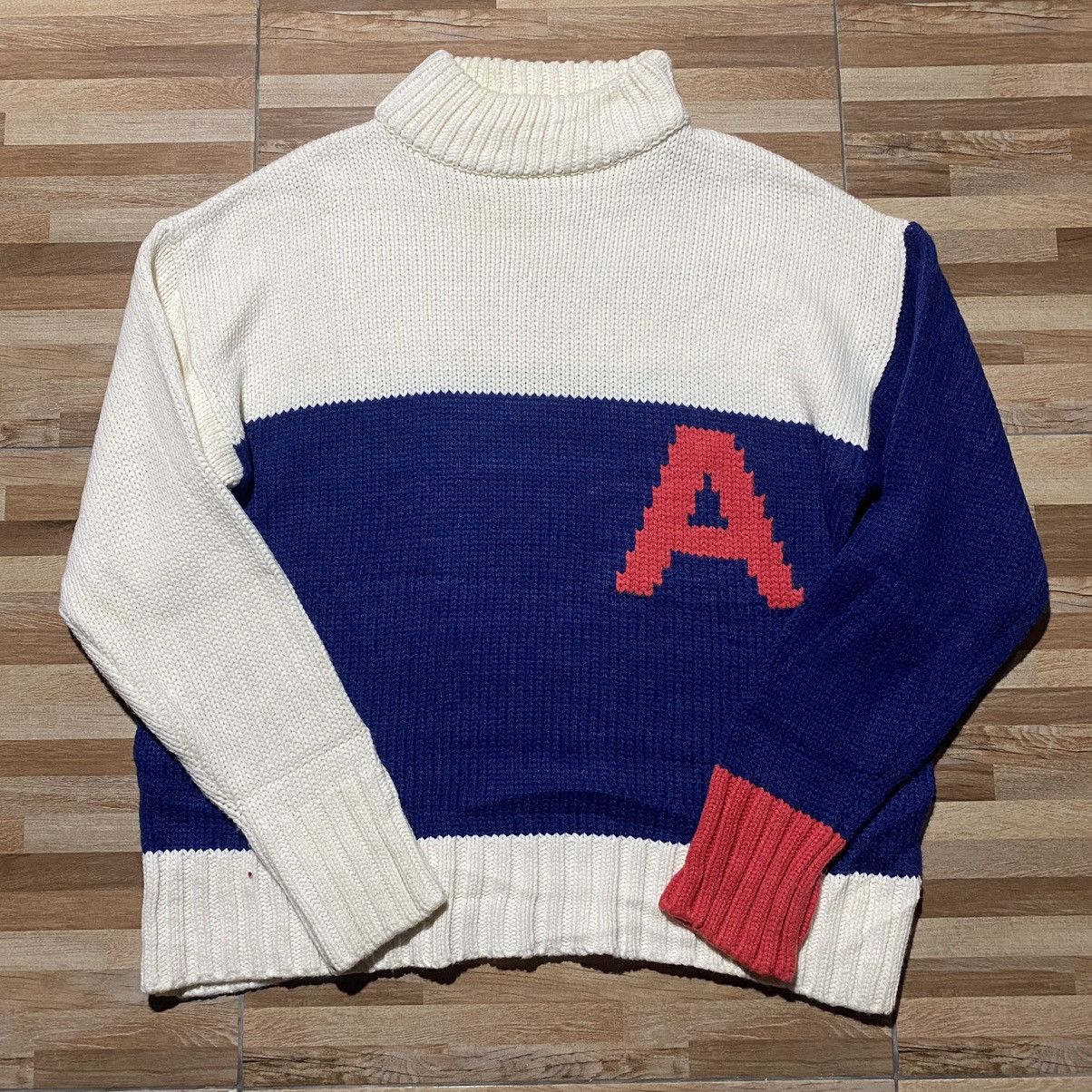 Ader Error ADER ERROR Knitwear A Logo Oversized Knitted Turtleneck Size US L / EU 52-54 / 3 - 1 Thumbnail
