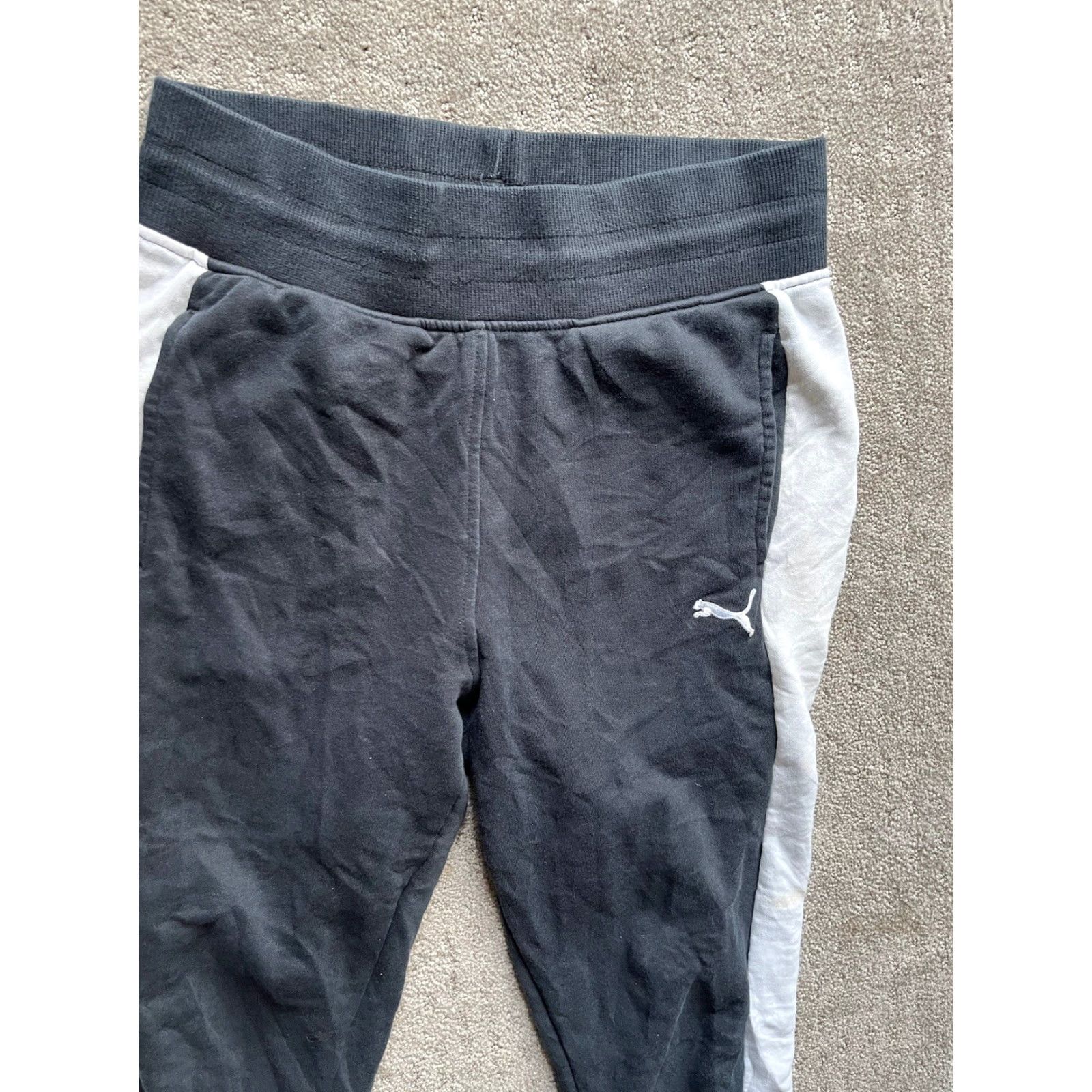 Puma Puma SE Way 1 DE-91074 jogger sweatpants Men M Black Sweatpants Casual Activewear Drawstring Elastic Waist PUMA Regular fit Pants Trousers Size US 31 - 2 Thumbnail